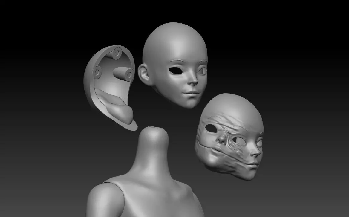 Tomie Inspired BJD 3D print model_0