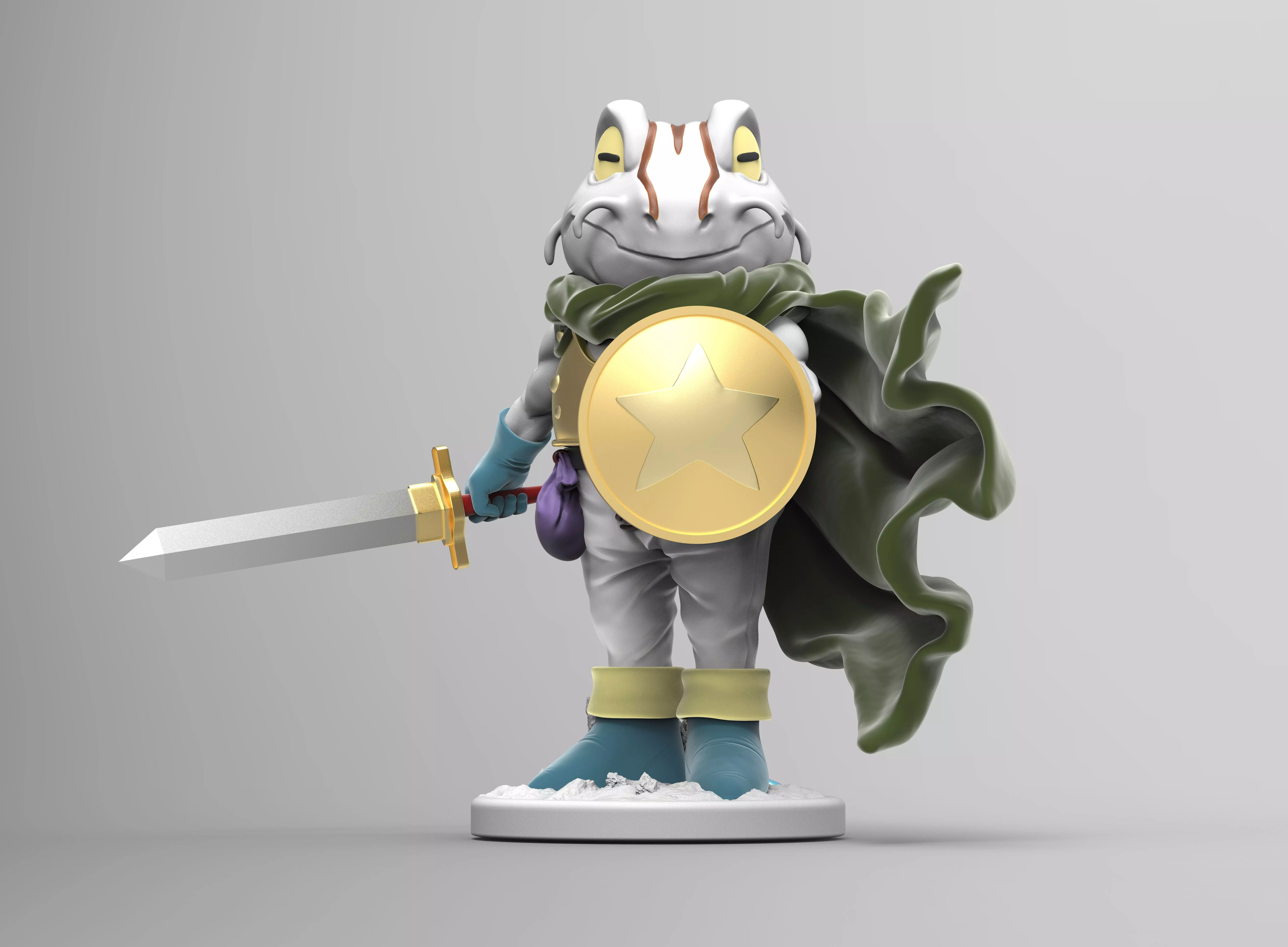 Frog - Chrono Trigger 3D print model_0