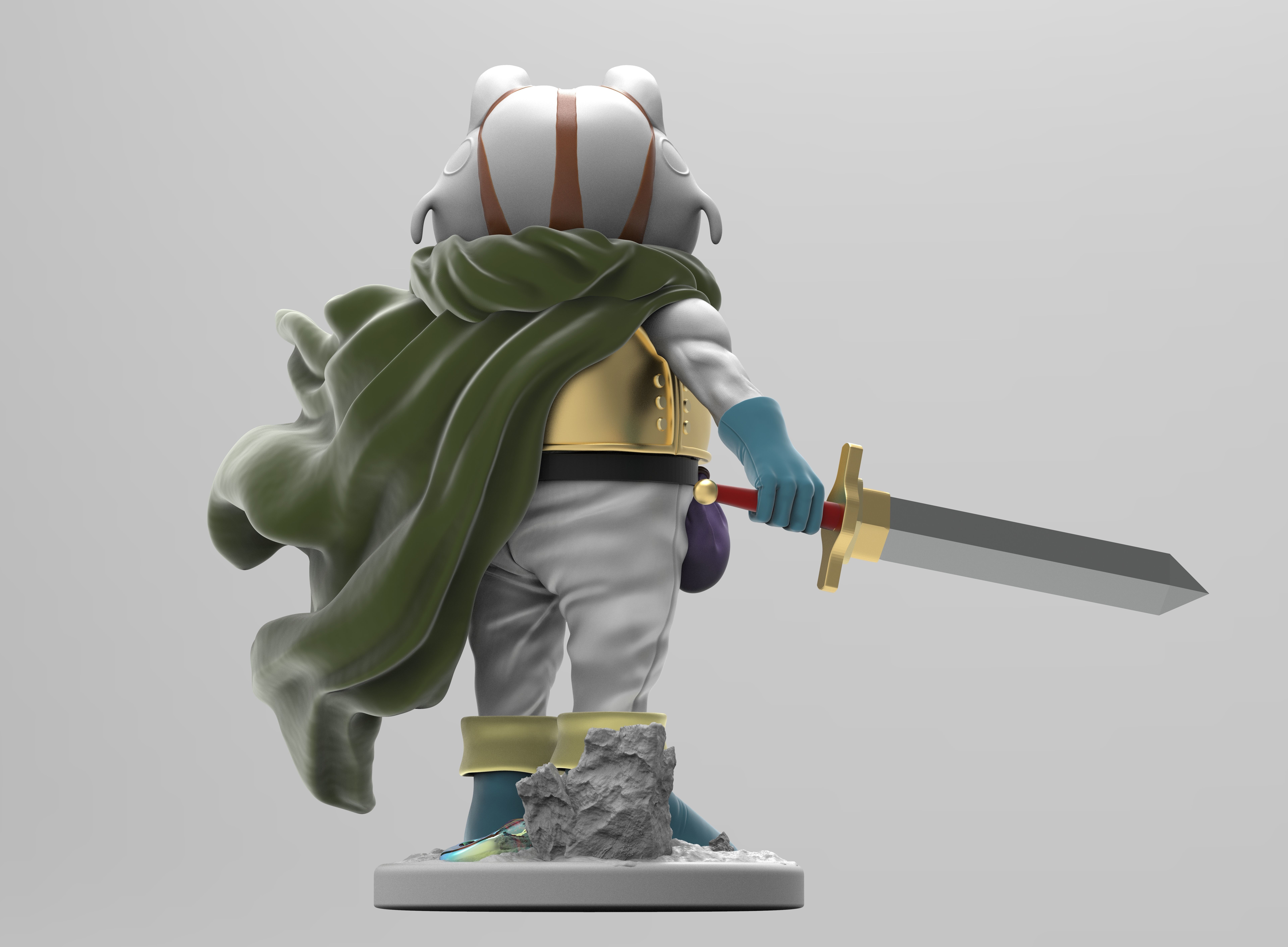 Frog - Chrono Trigger 3D print model_4