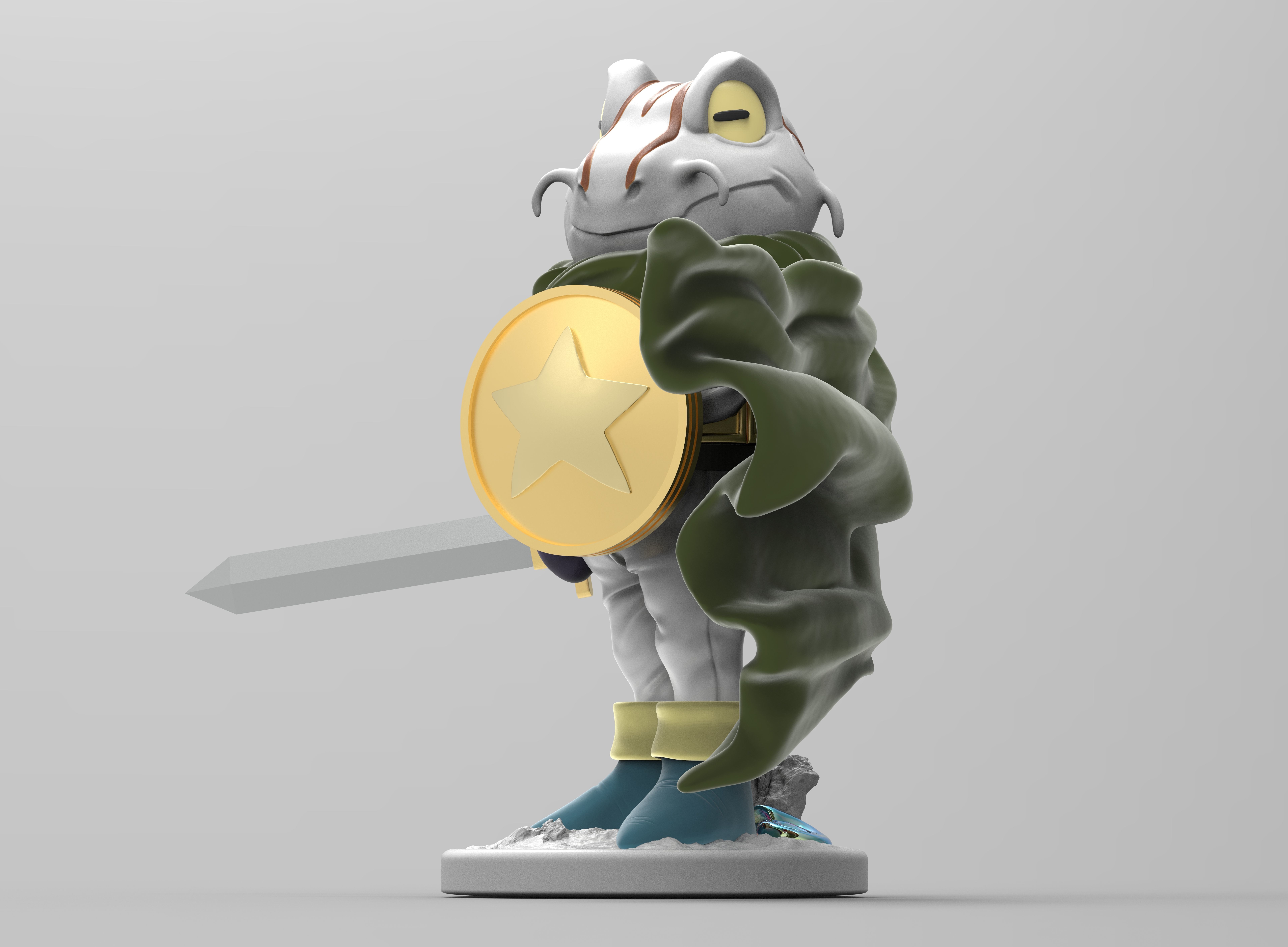Frog - Chrono Trigger 3D print model_3