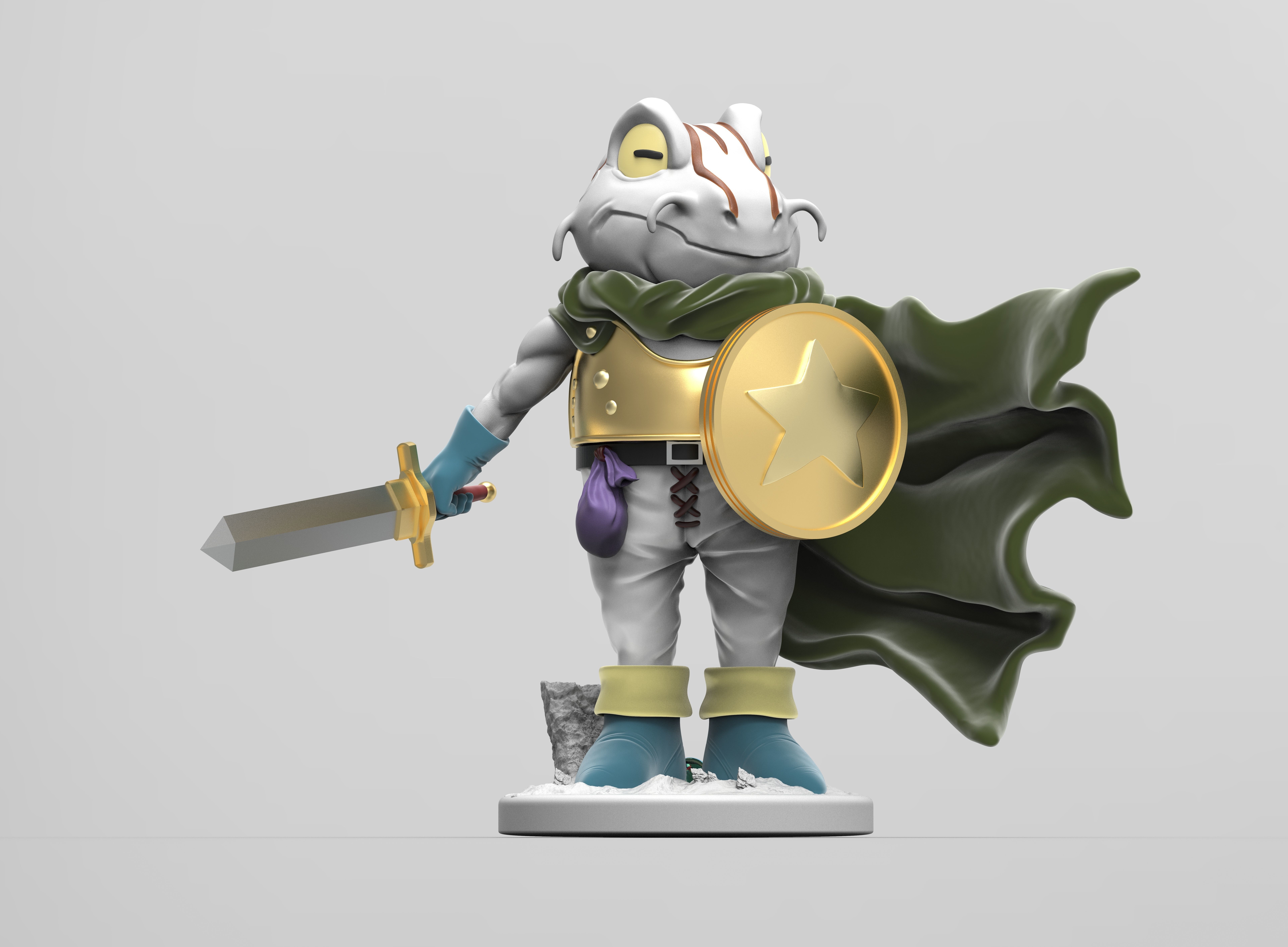 Frog - Chrono Trigger 3D print model_1
