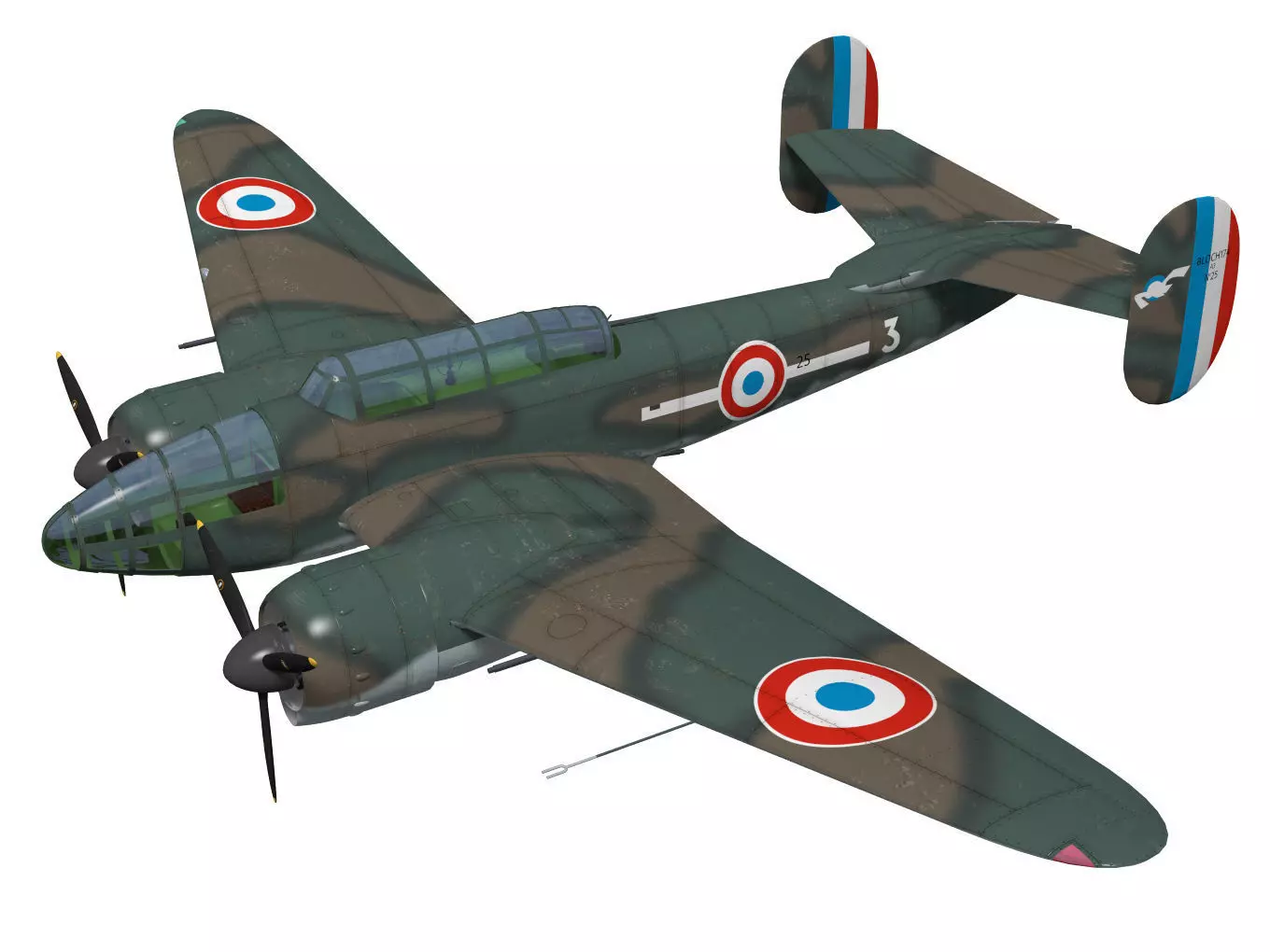 Bloch MB174 3D model_0