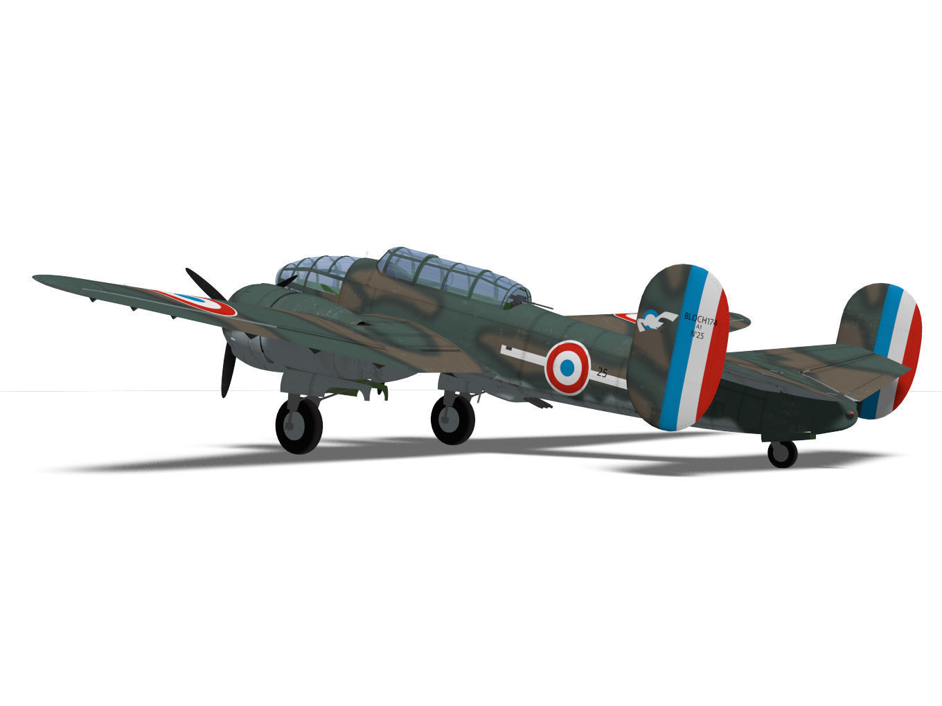 Bloch MB174 3D model_6