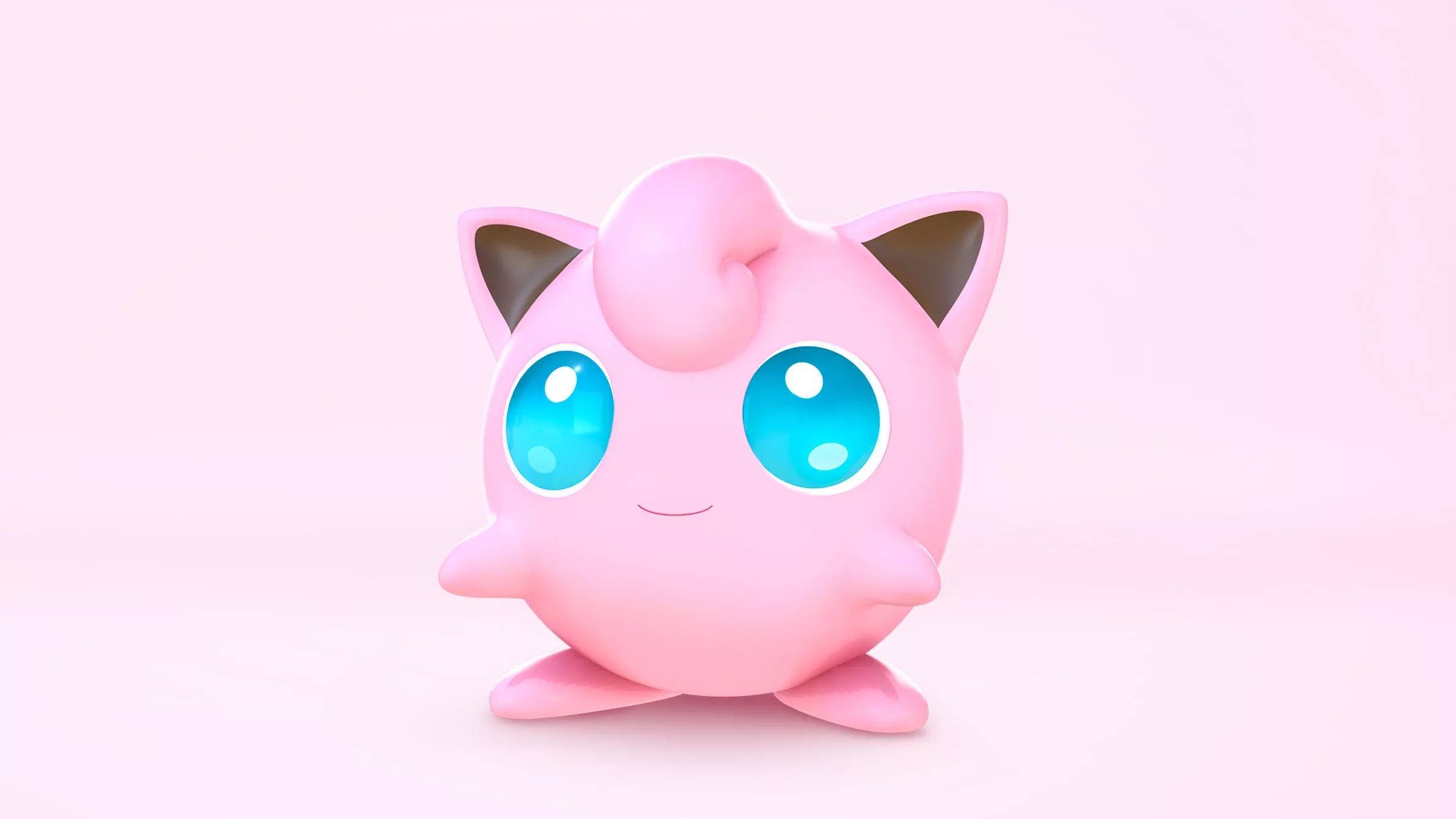 Pokemon Jigglypuff Low-poly 3D model_0