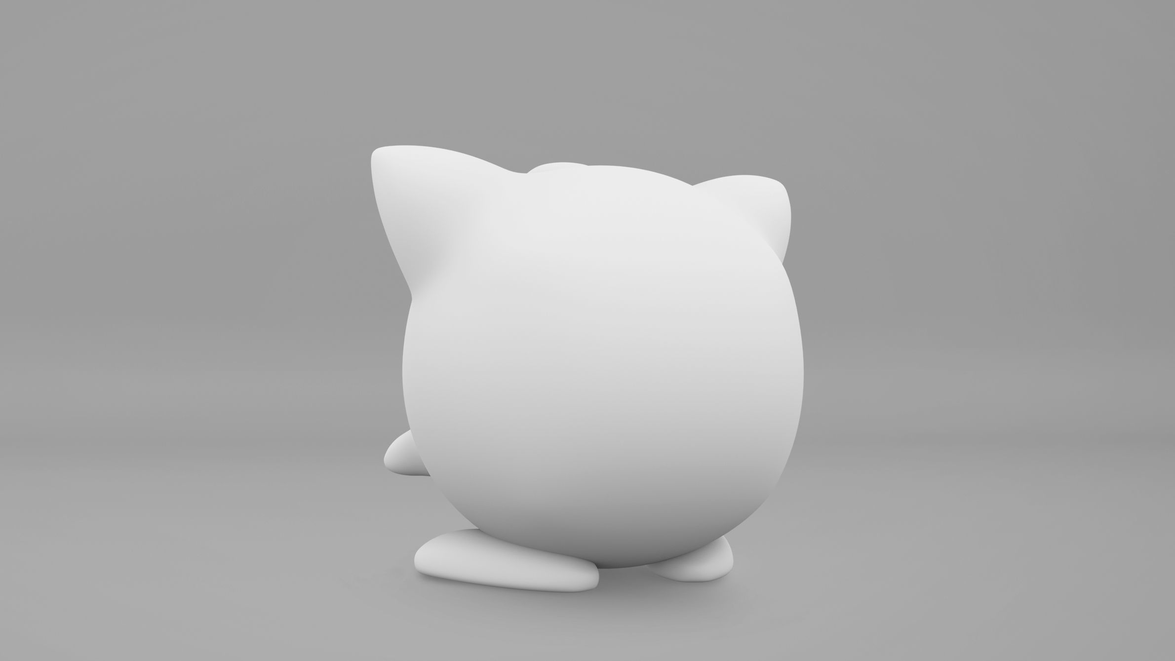 Pokemon Jigglypuff Low-poly 3D model_9