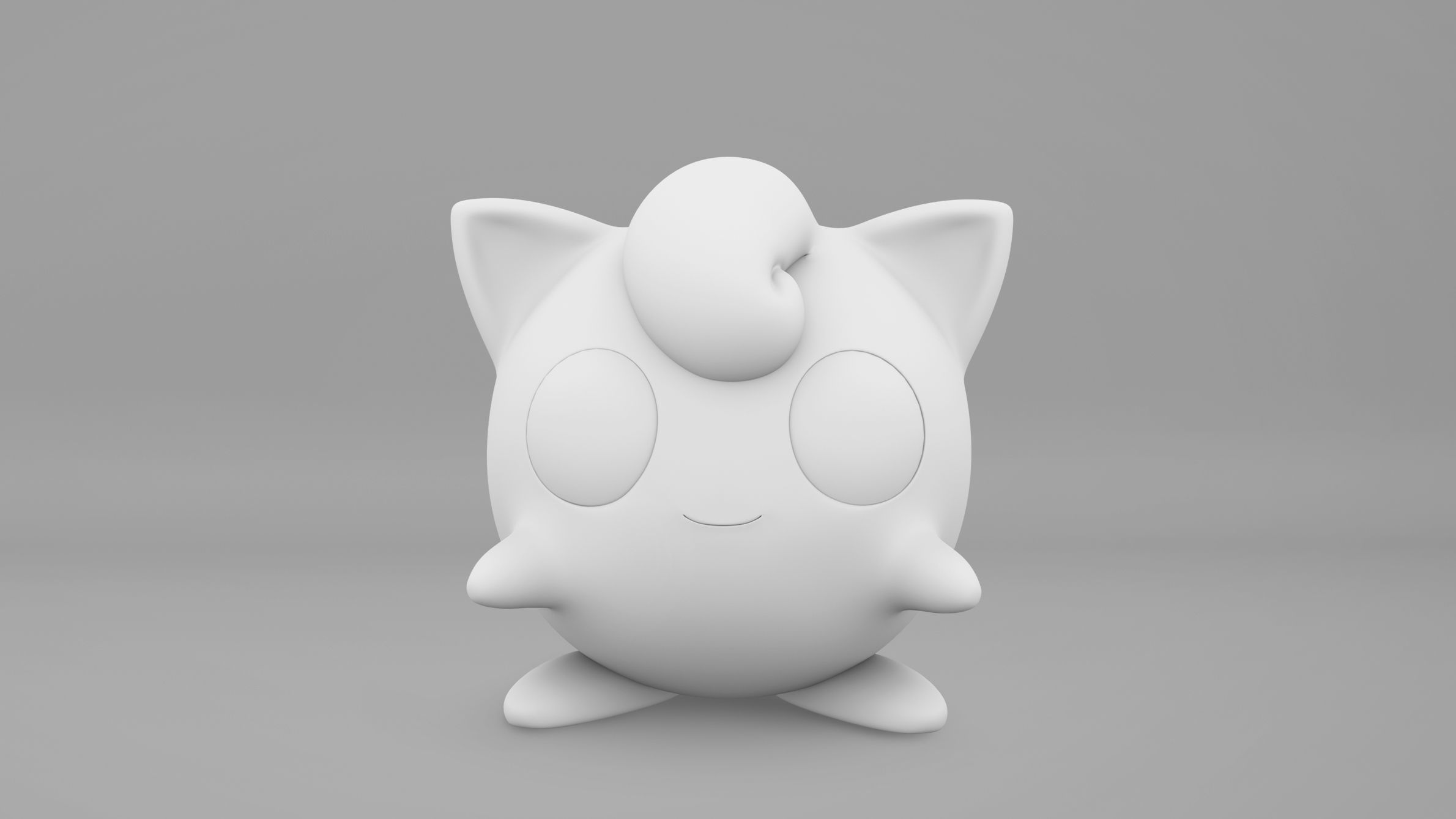 Pokemon Jigglypuff Low-poly 3D model_5