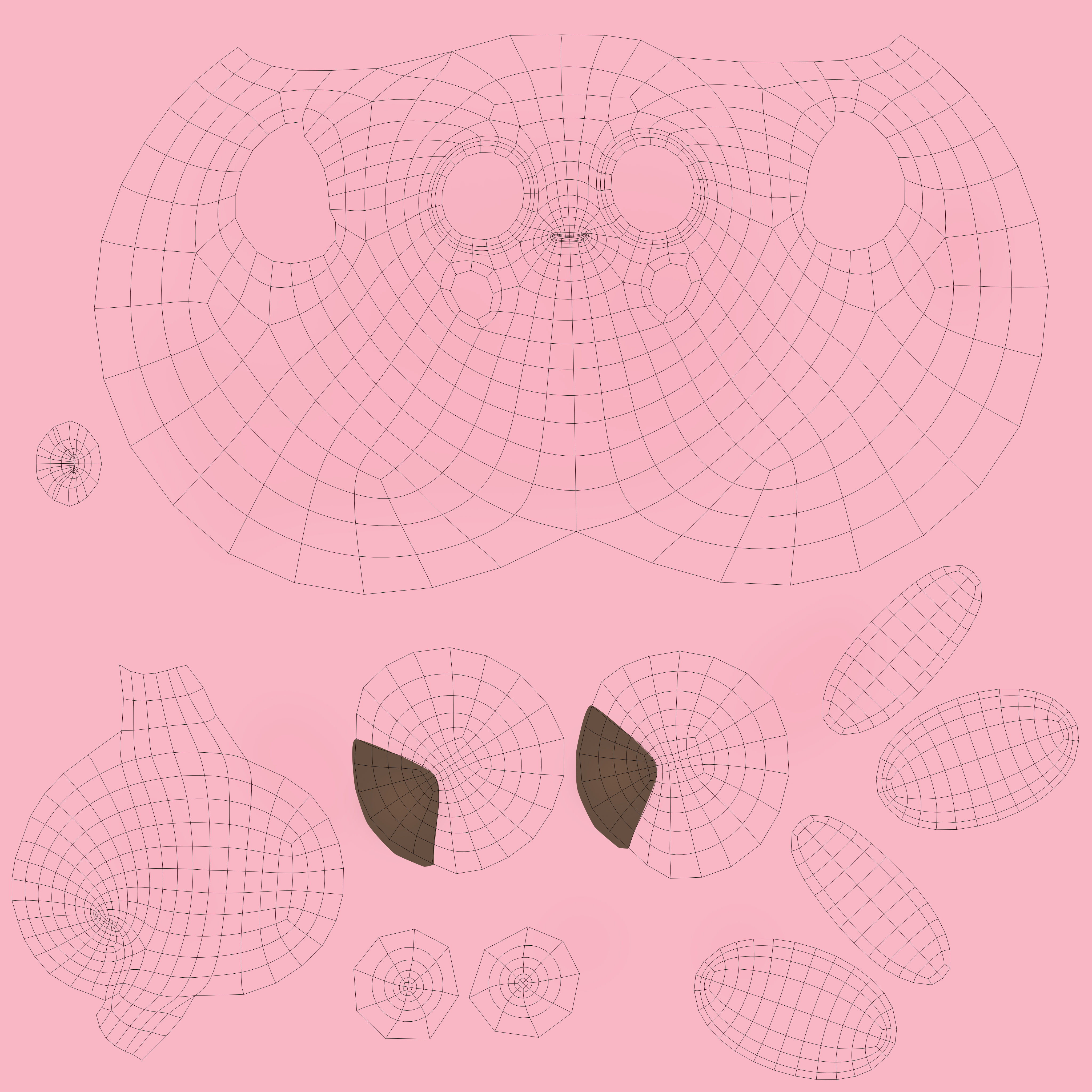 Pokemon Jigglypuff Low-poly 3D model_15