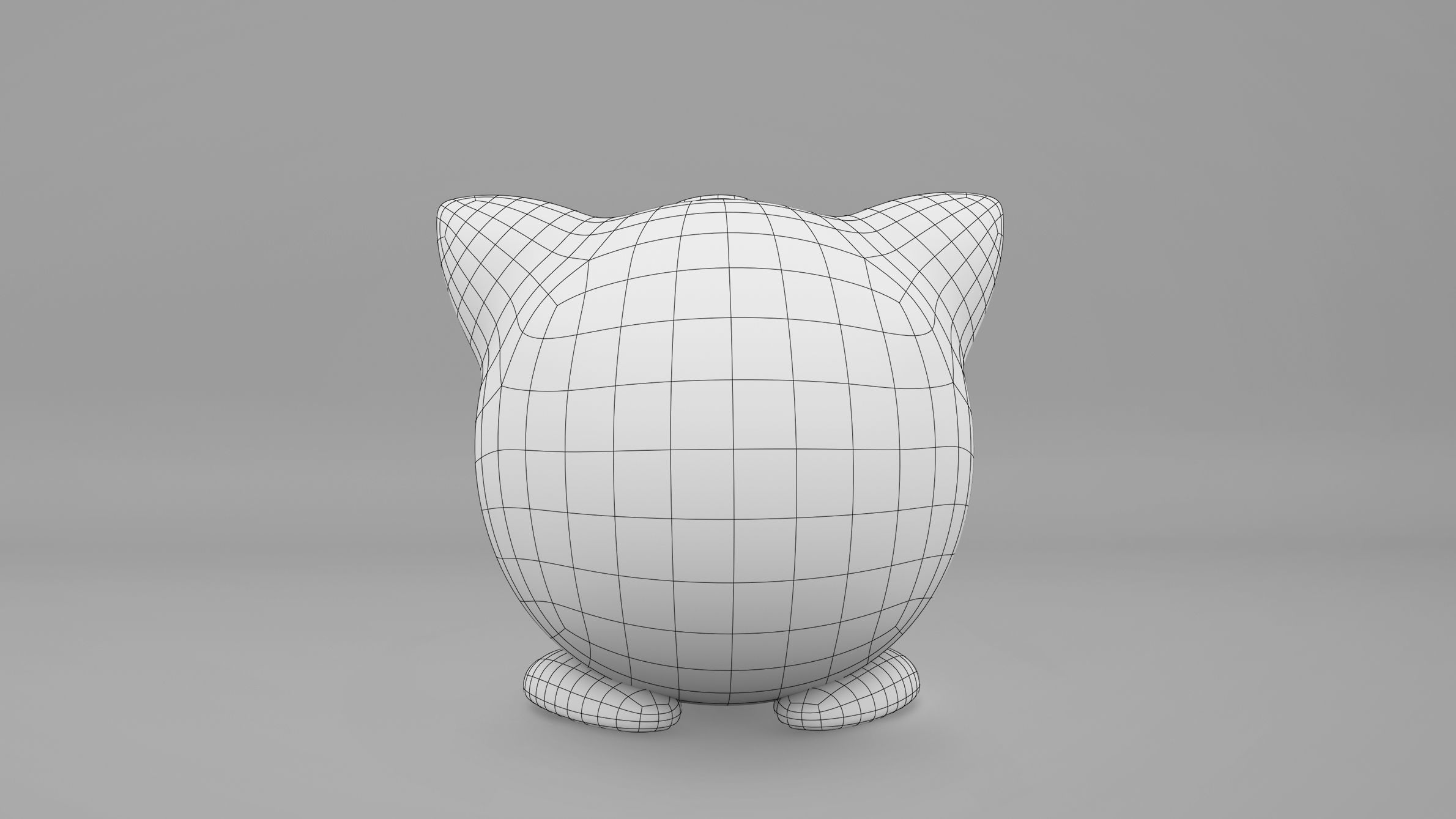 Pokemon Jigglypuff Low-poly 3D model_12