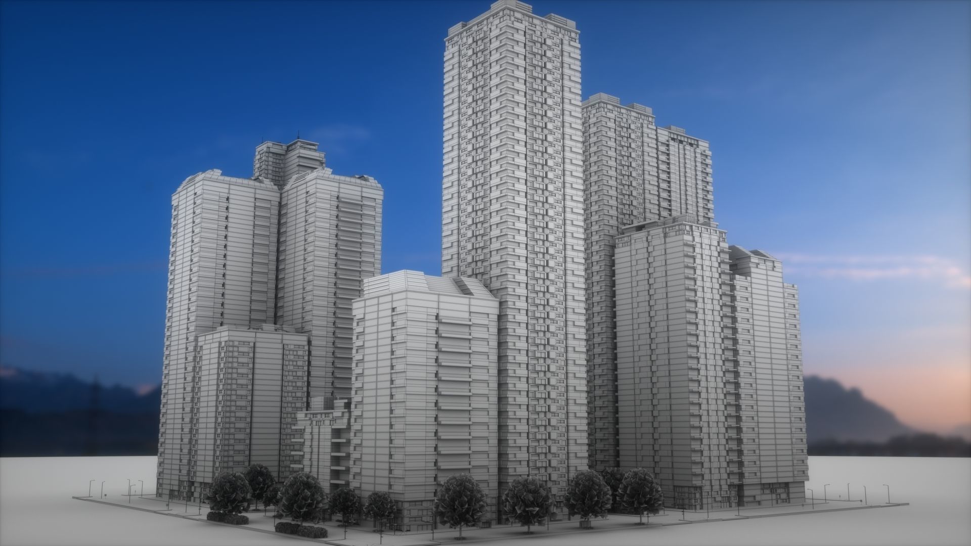 City Block Type B31 3D model_10