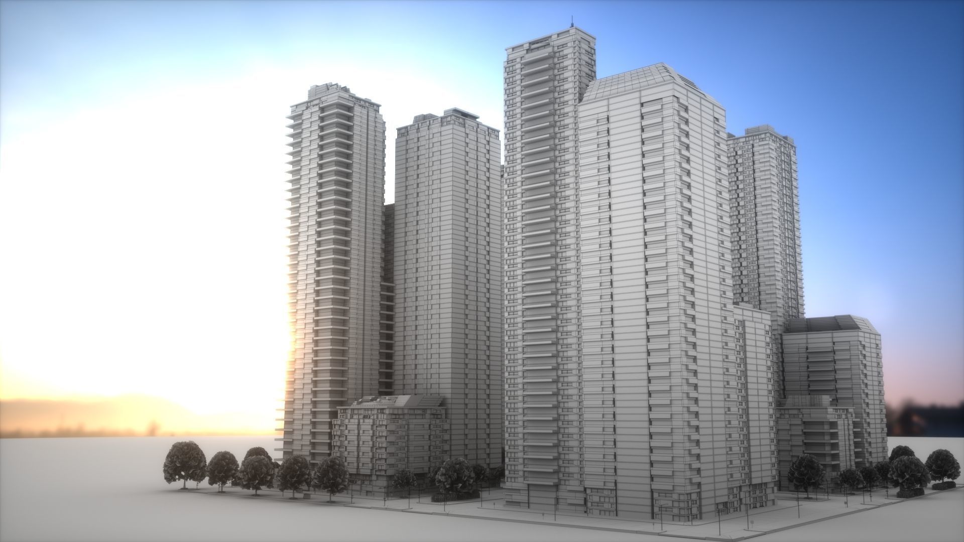 City Block Type B31 3D model_9