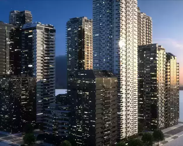 City Block Type B31 3D model