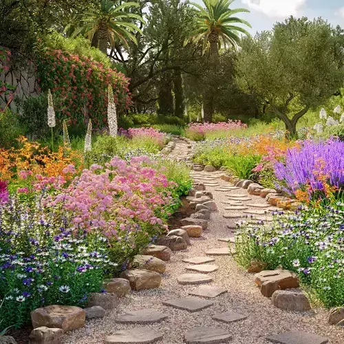 Collection 30 - Mediterranean flower garden