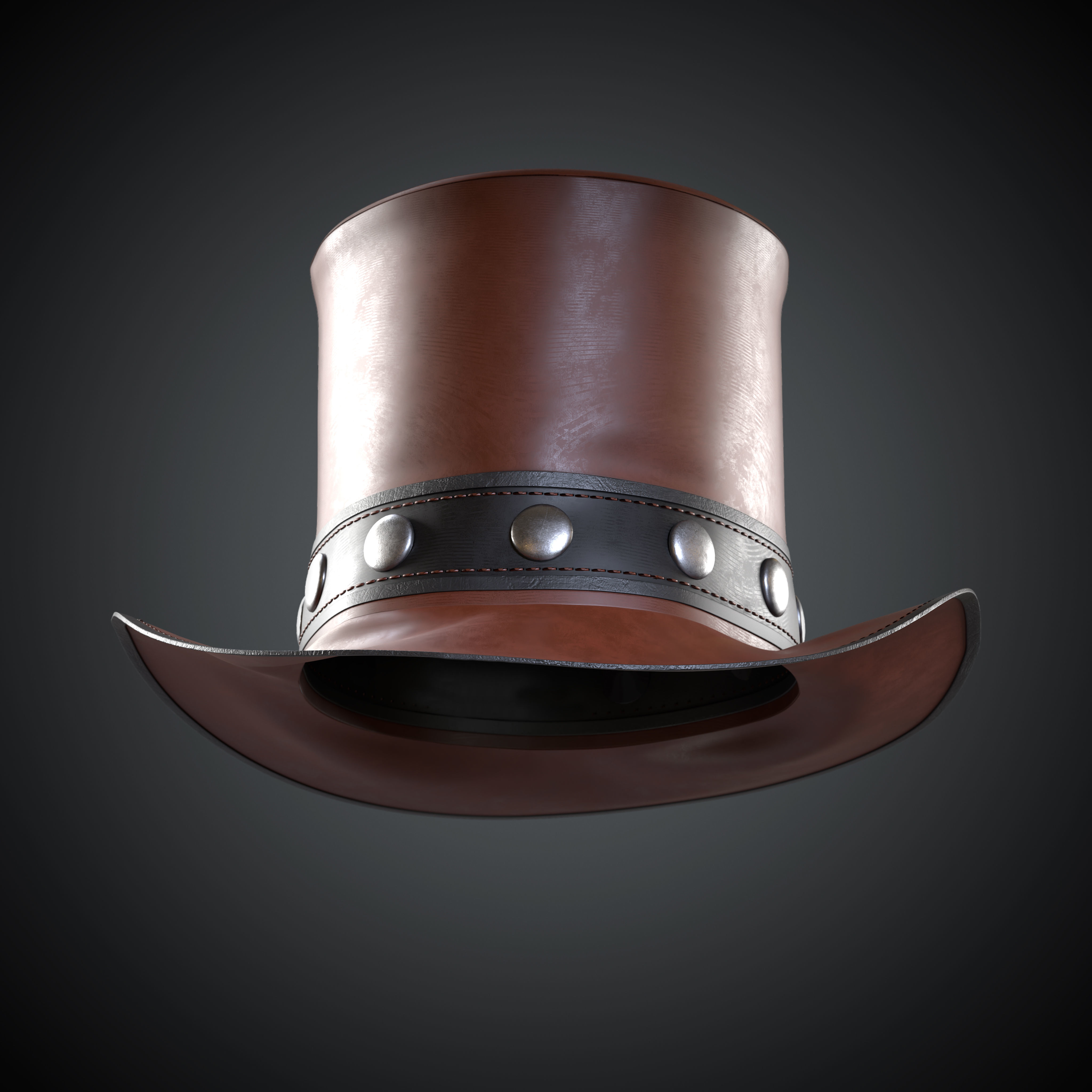 Top Hat 3D model Free low-poly 3D model_7