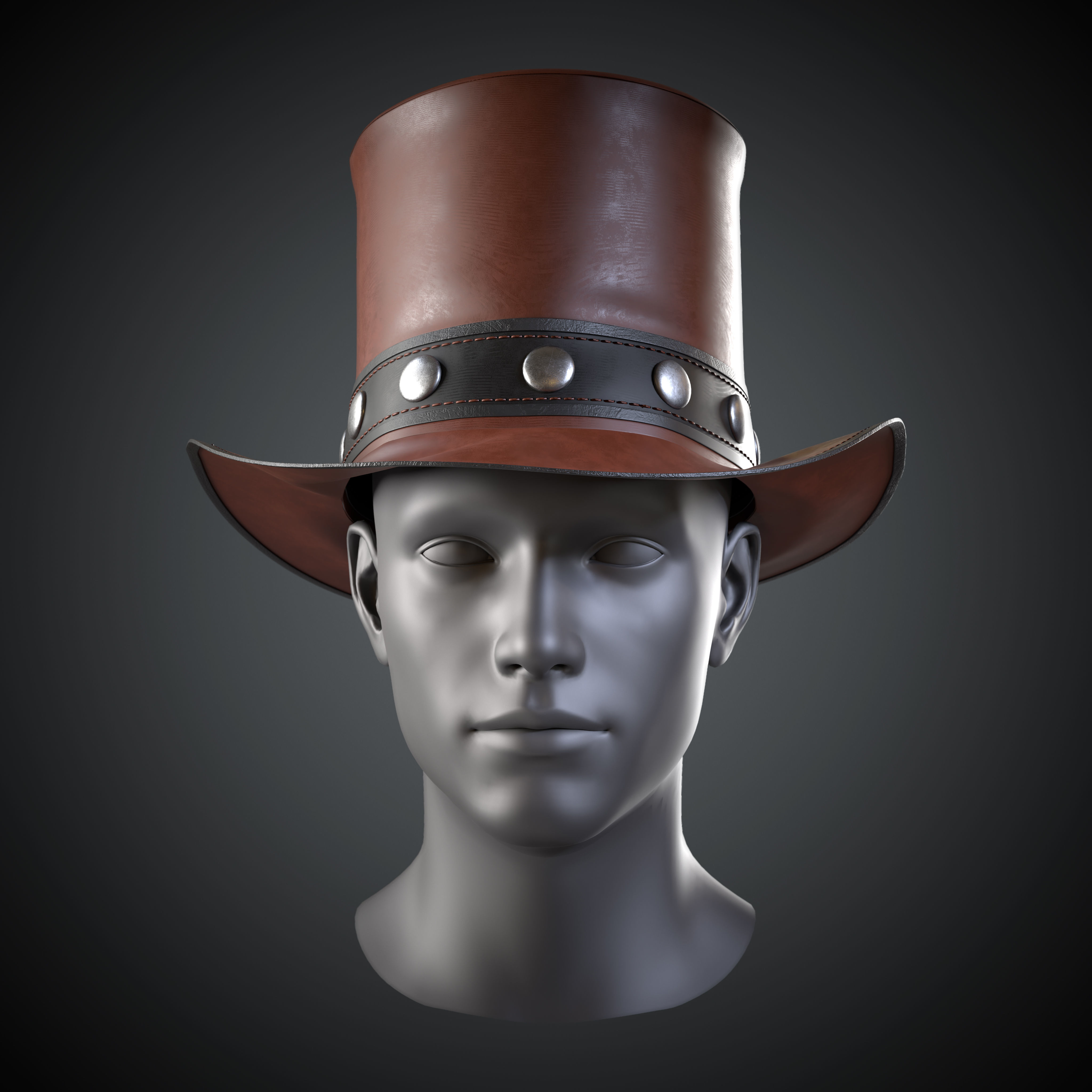 Top Hat 3D model Free low-poly 3D model_2