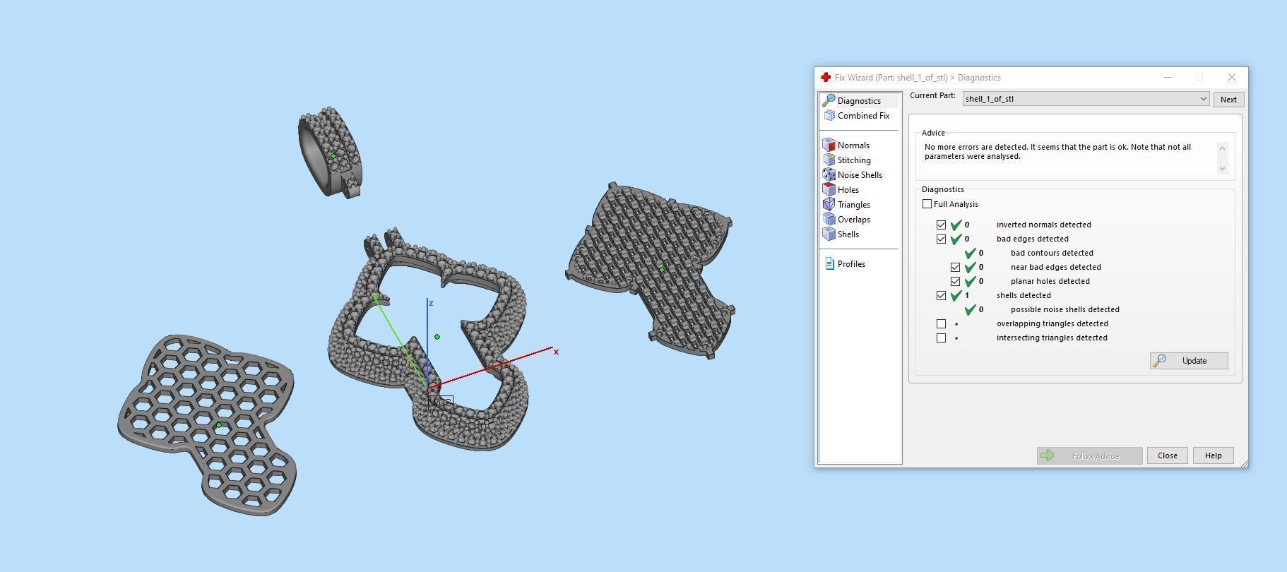 Cross Pendant Baguetes Style 1 3D print model_6