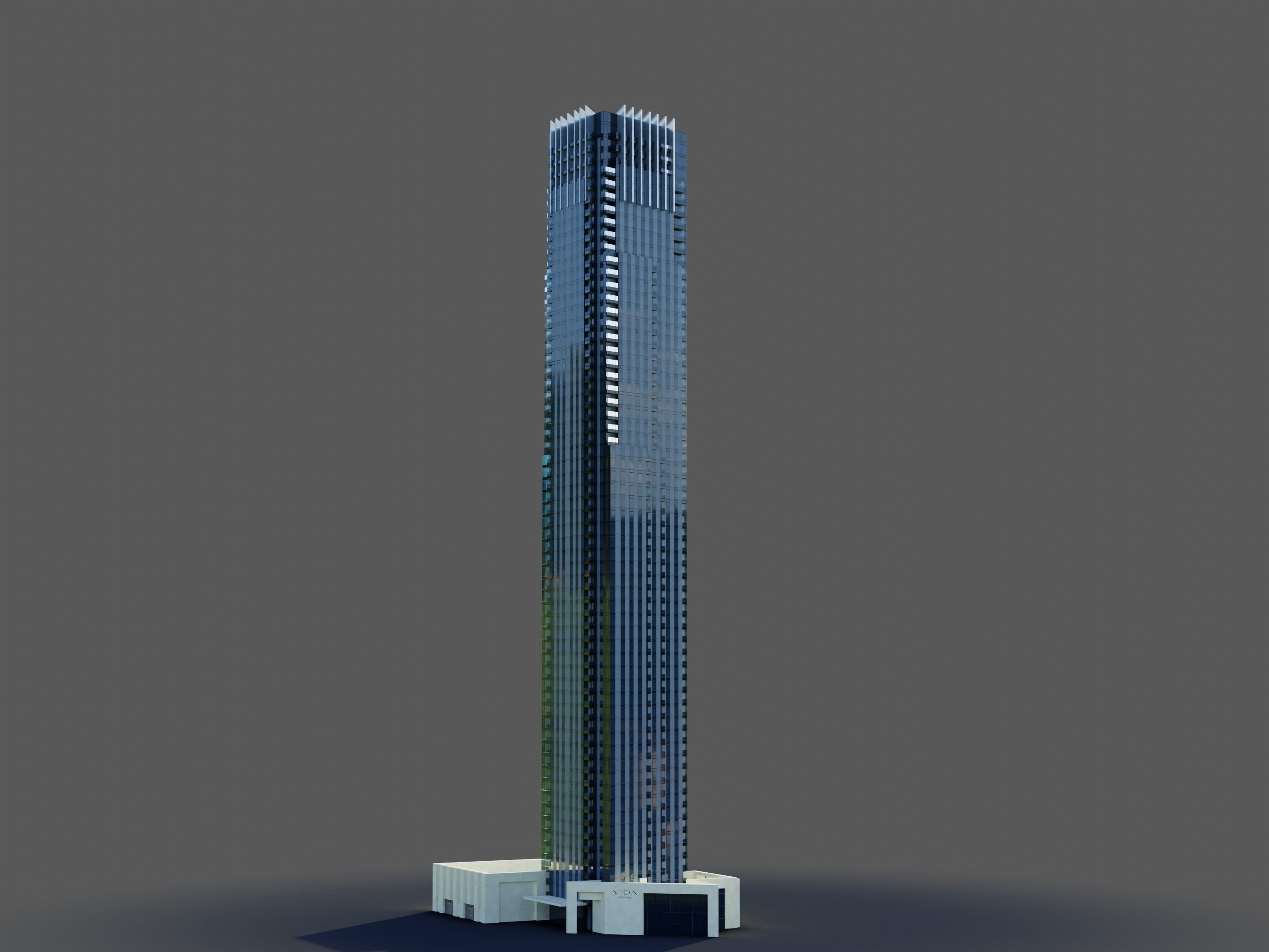 Vida residence Tower - Dubai 3D model_2