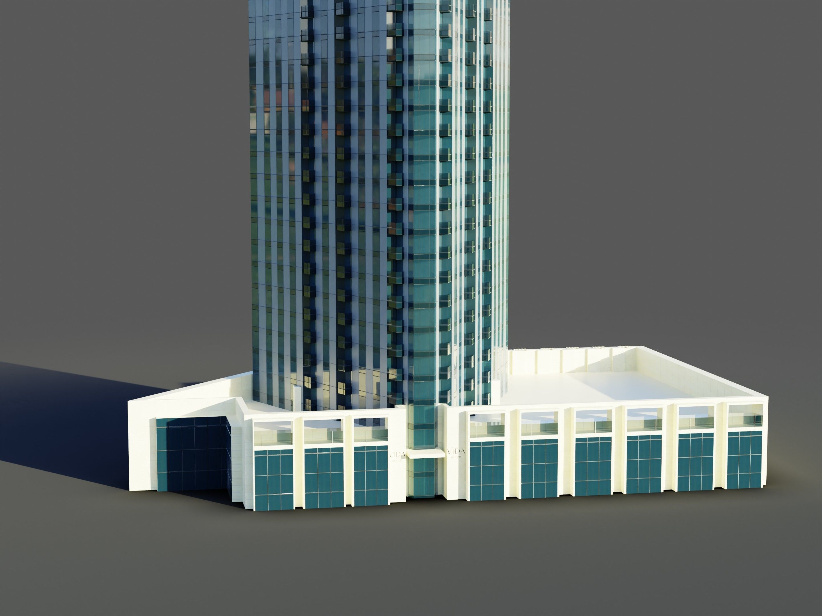 Vida residence Tower - Dubai 3D model_4
