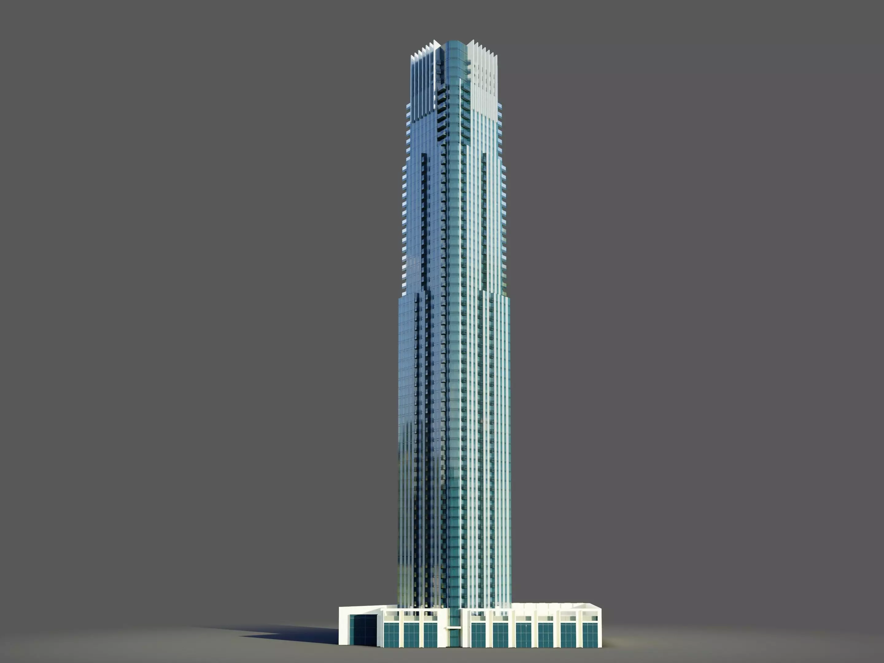 Vida residence Tower - Dubai 3D model_0