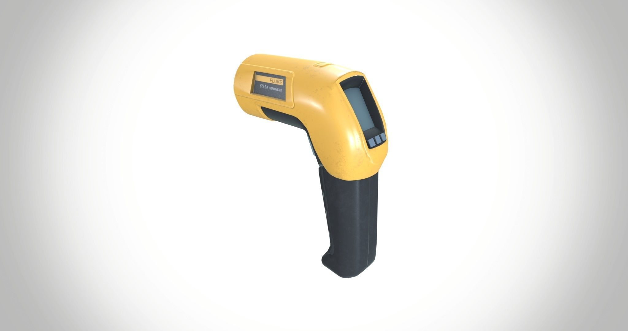 Infrared  572 Thermometer Low-poly 3D model_3