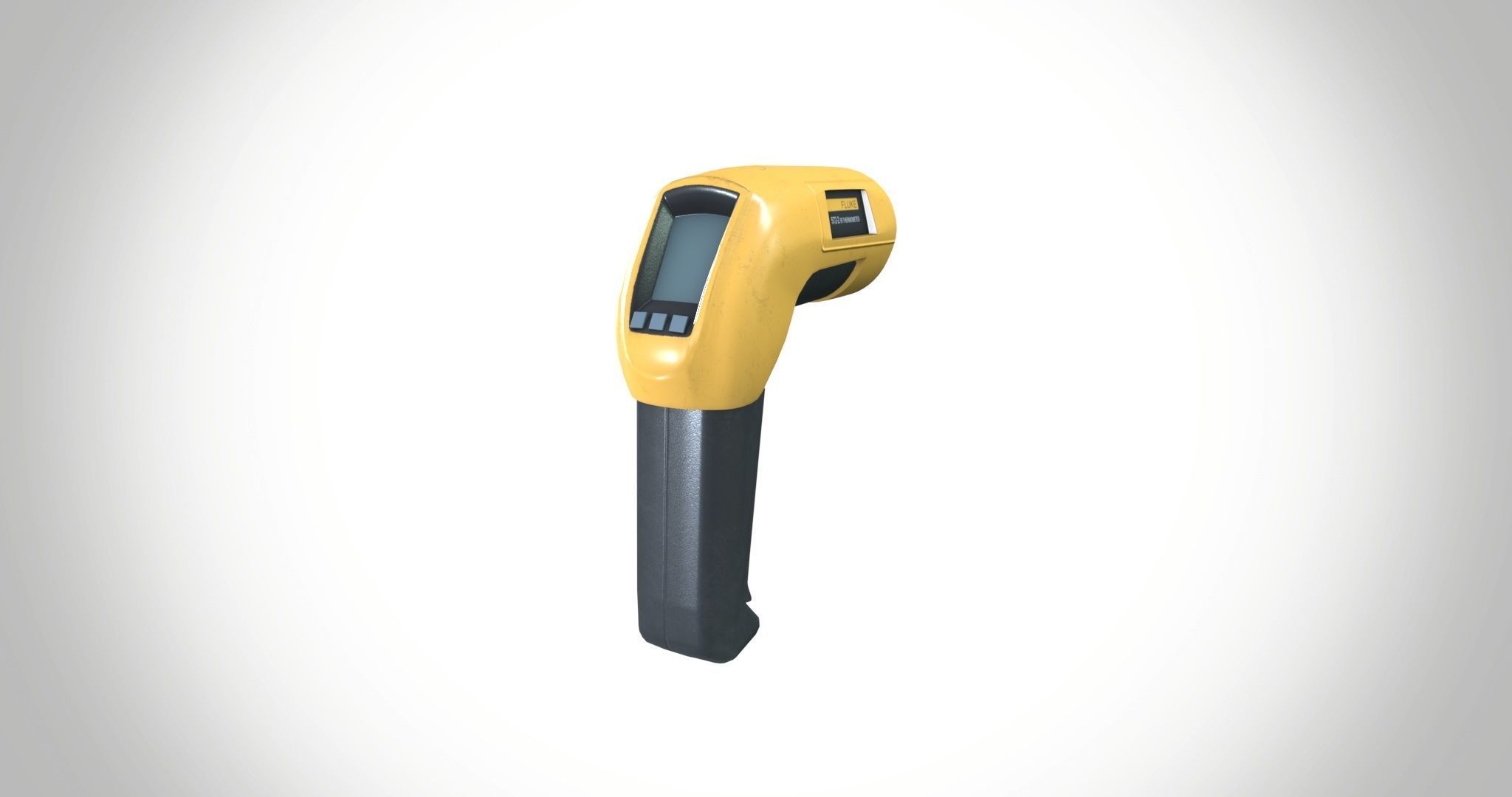 Infrared  572 Thermometer Low-poly 3D model_9