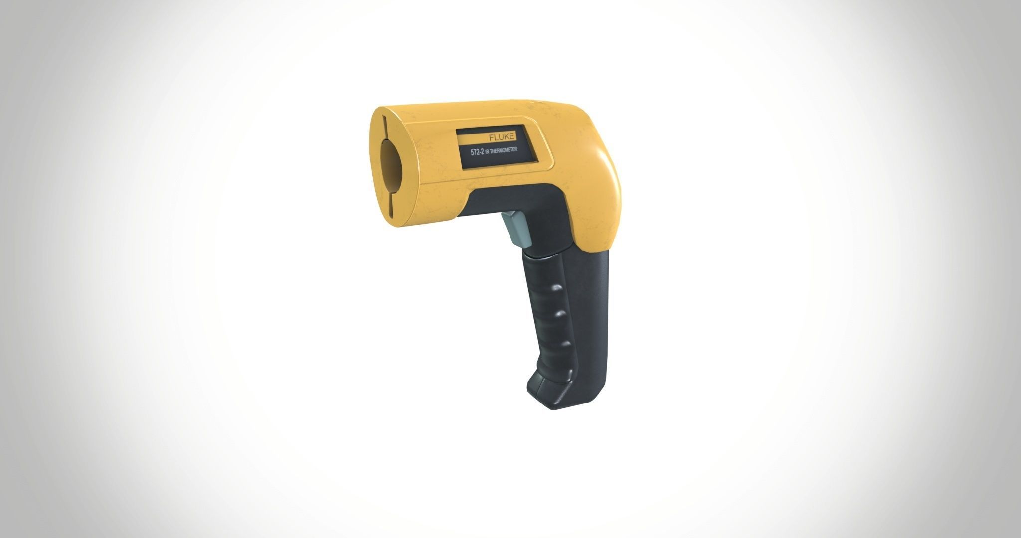 Infrared  572 Thermometer Low-poly 3D model_5