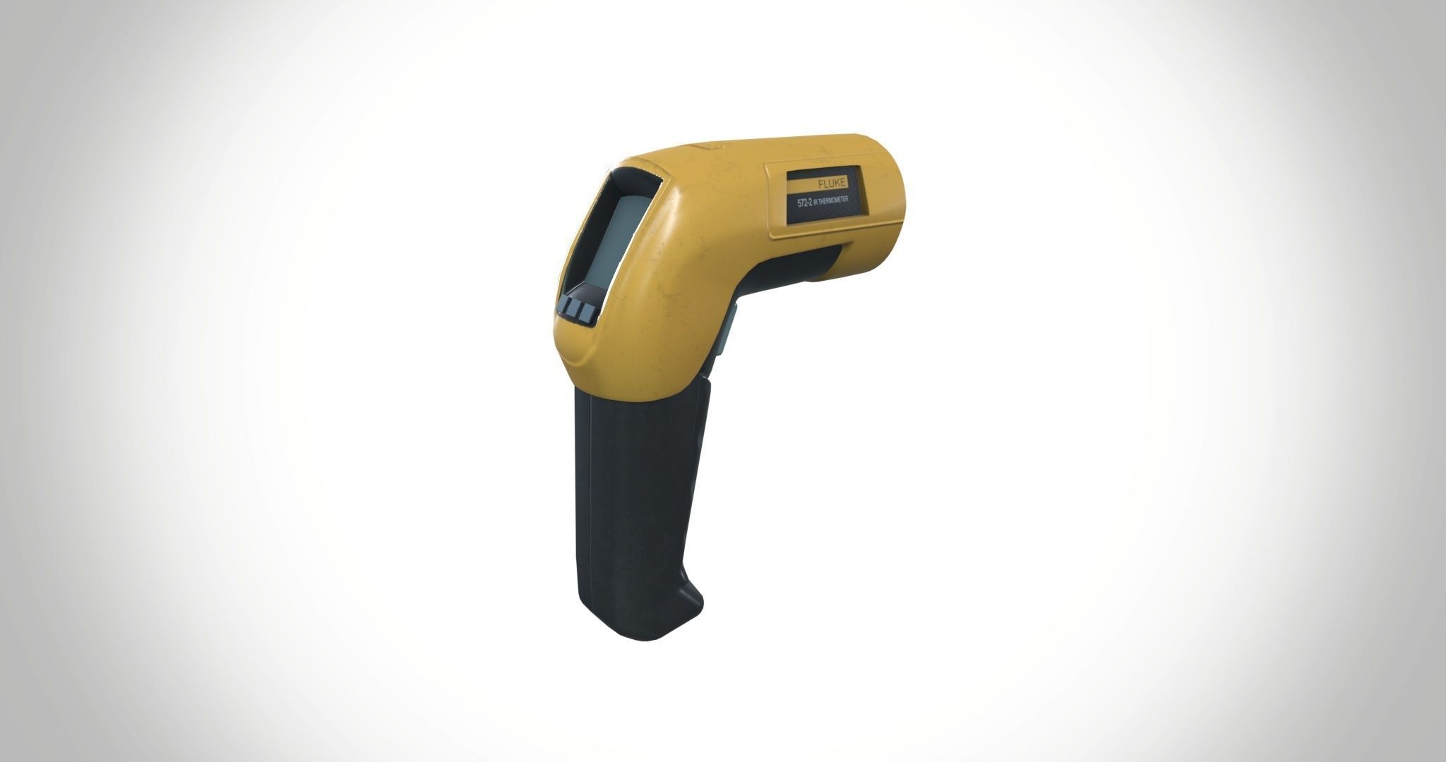 Infrared  572 Thermometer Low-poly 3D model_7