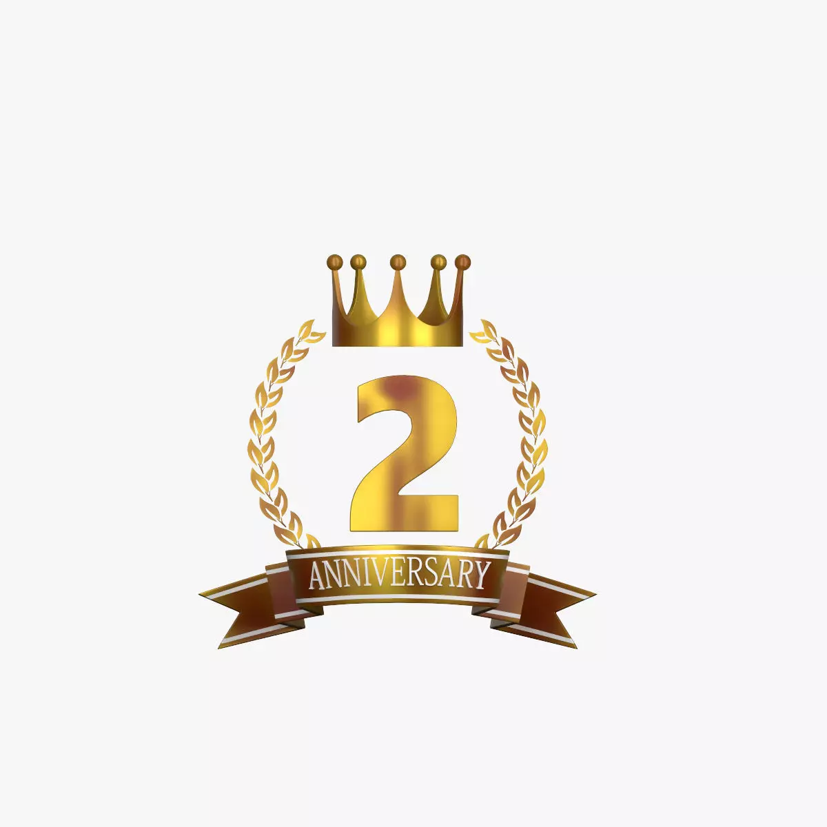 Game Anniversary logo Prop 3D model_0