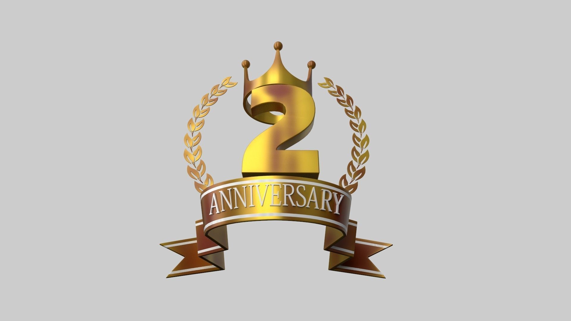 Game Anniversary logo Prop 3D model_3