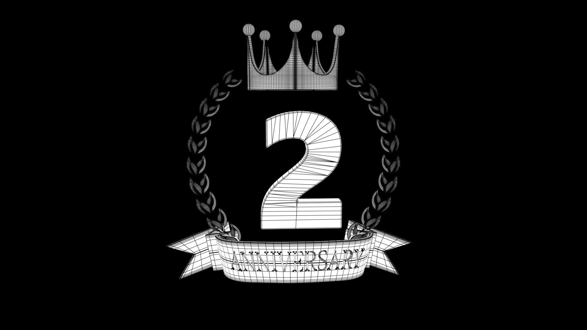 Game Anniversary logo Prop 3D model_6