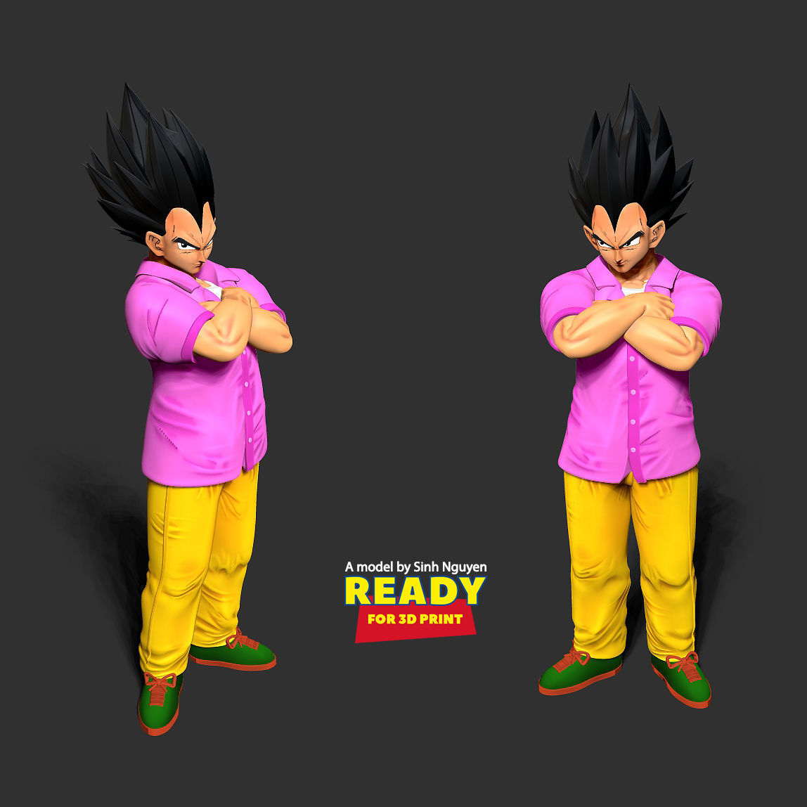 Badman Vegeta - Dragon Ball Fanart 3D print model_1