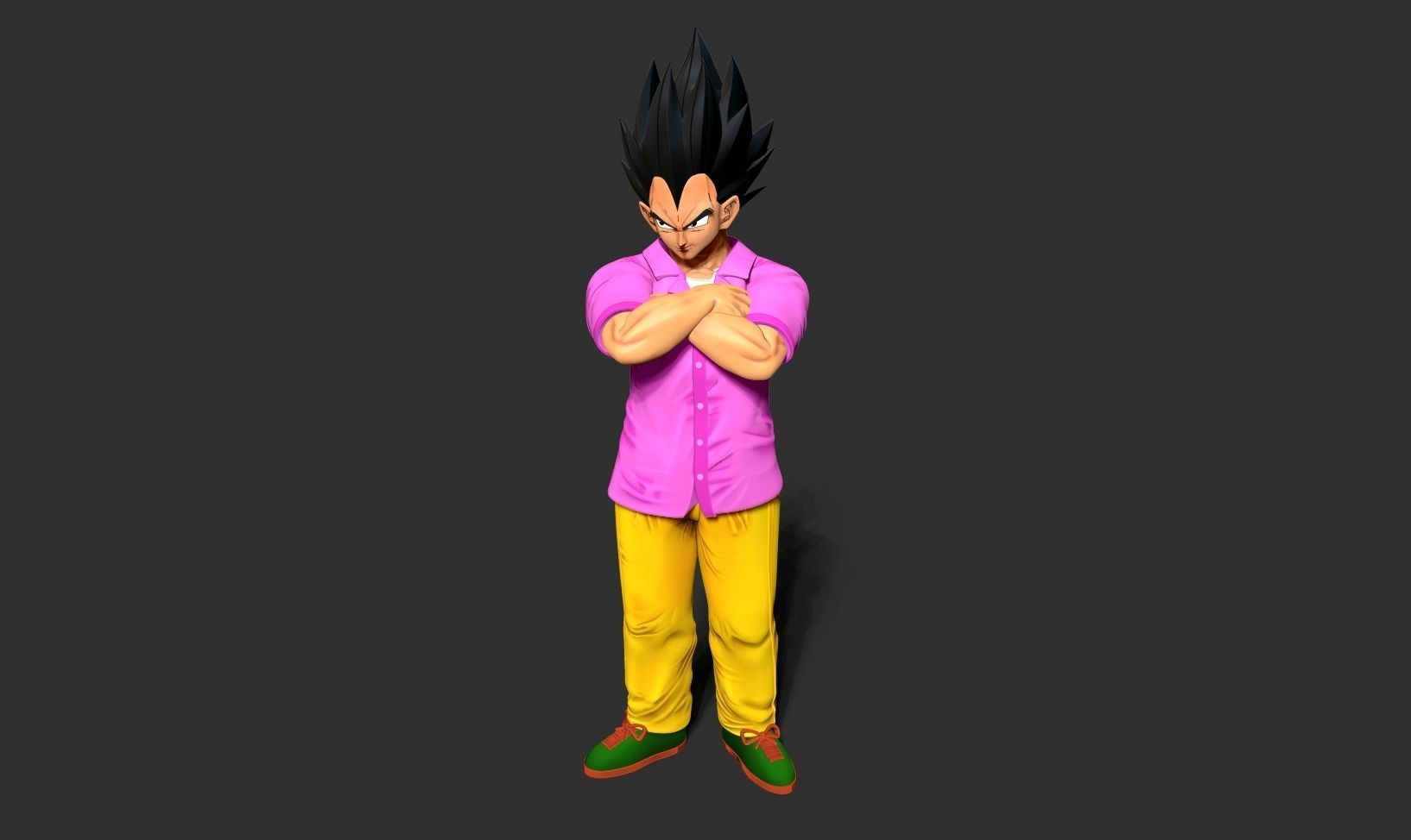 Badman Vegeta - Dragon Ball Fanart 3D print model_15