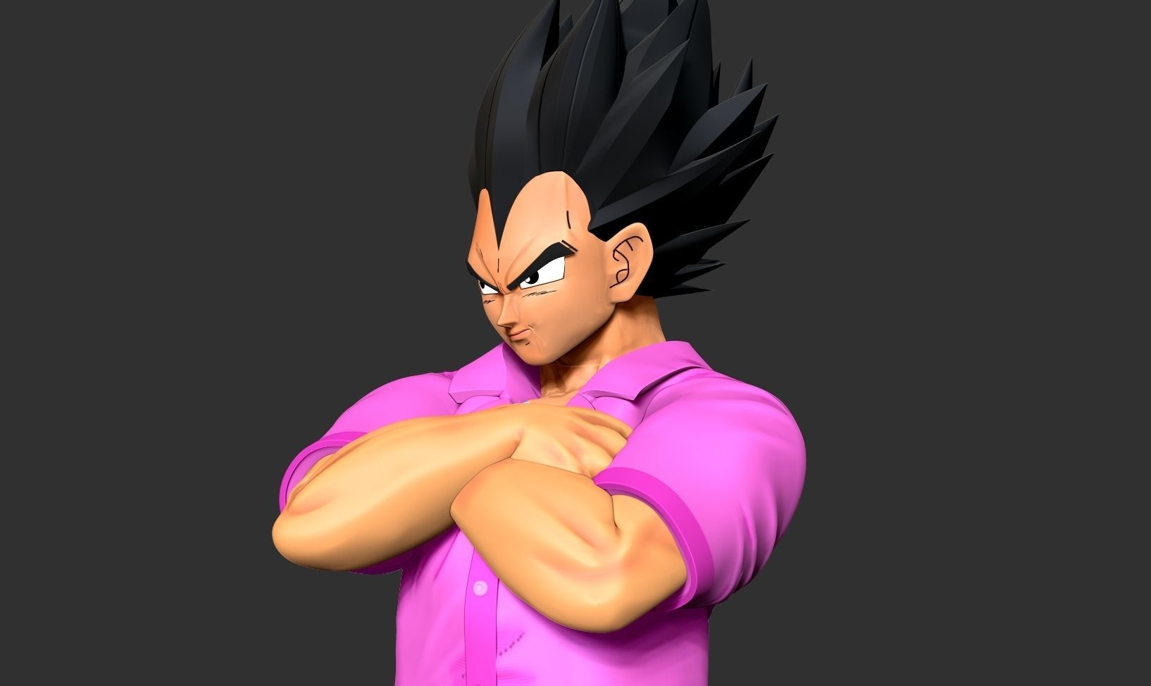 Badman Vegeta - Dragon Ball Fanart 3D print model_6
