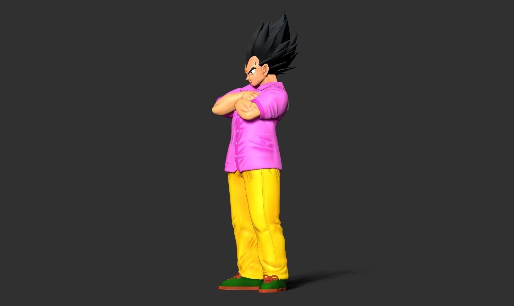 Badman Vegeta - Dragon Ball Fanart 3D print model_11