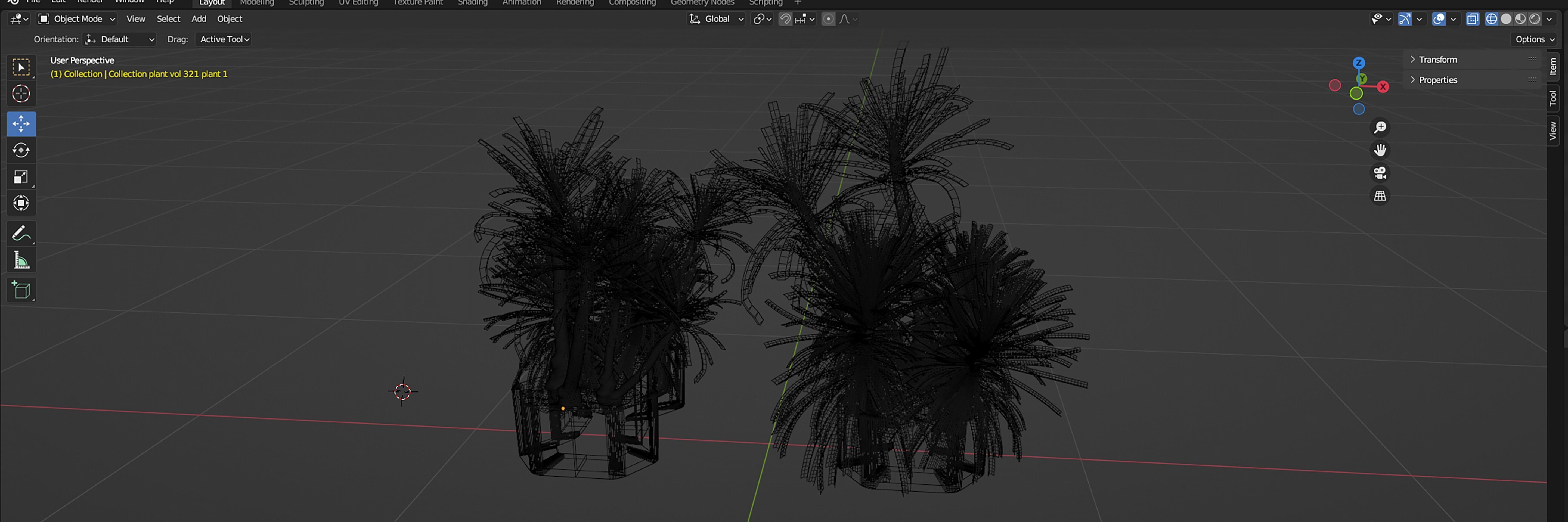 Collection plant vol 321 - blender model  3D model_7