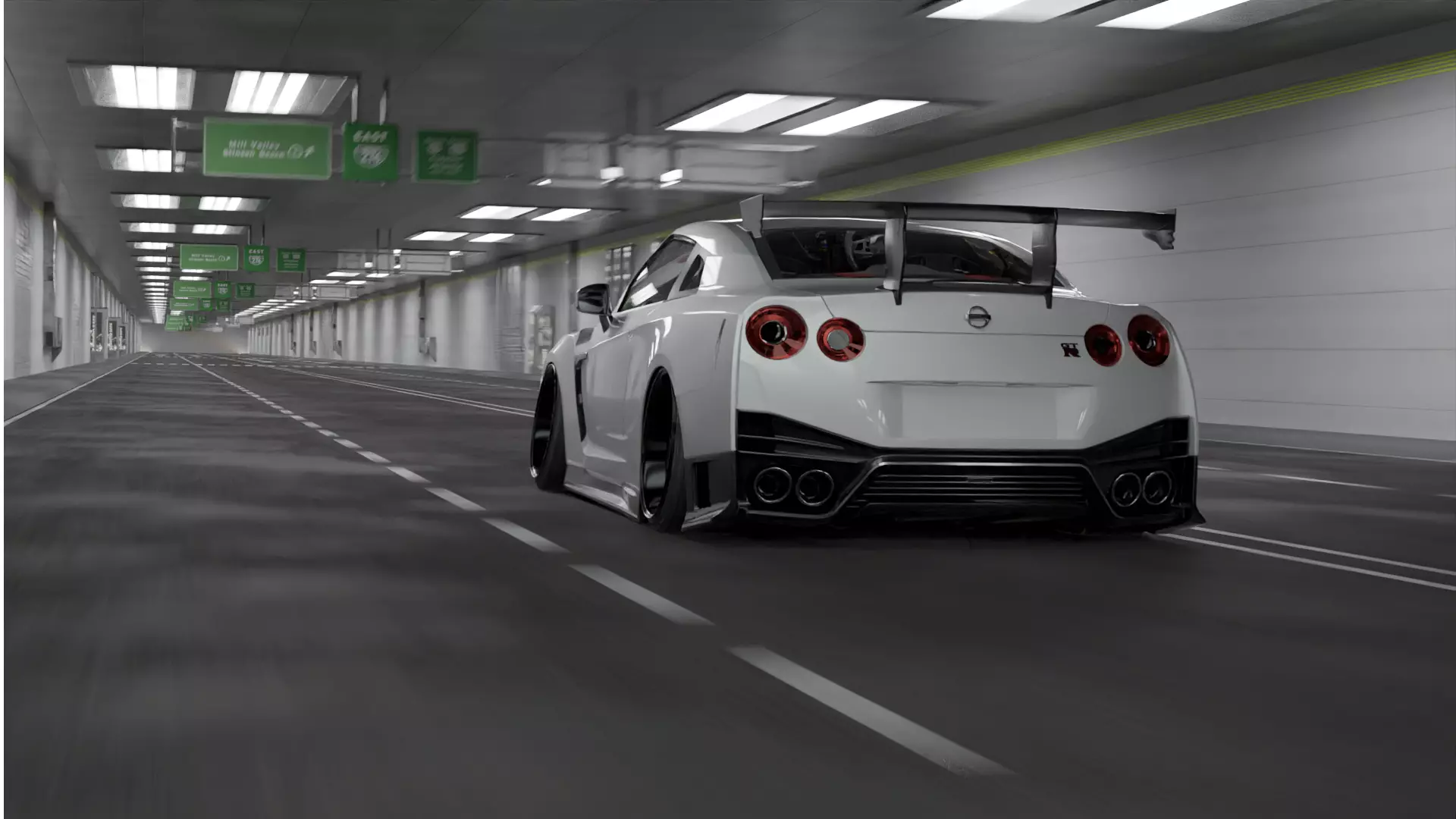 3D Hybrid Tunnel  Without the car 3D model_0