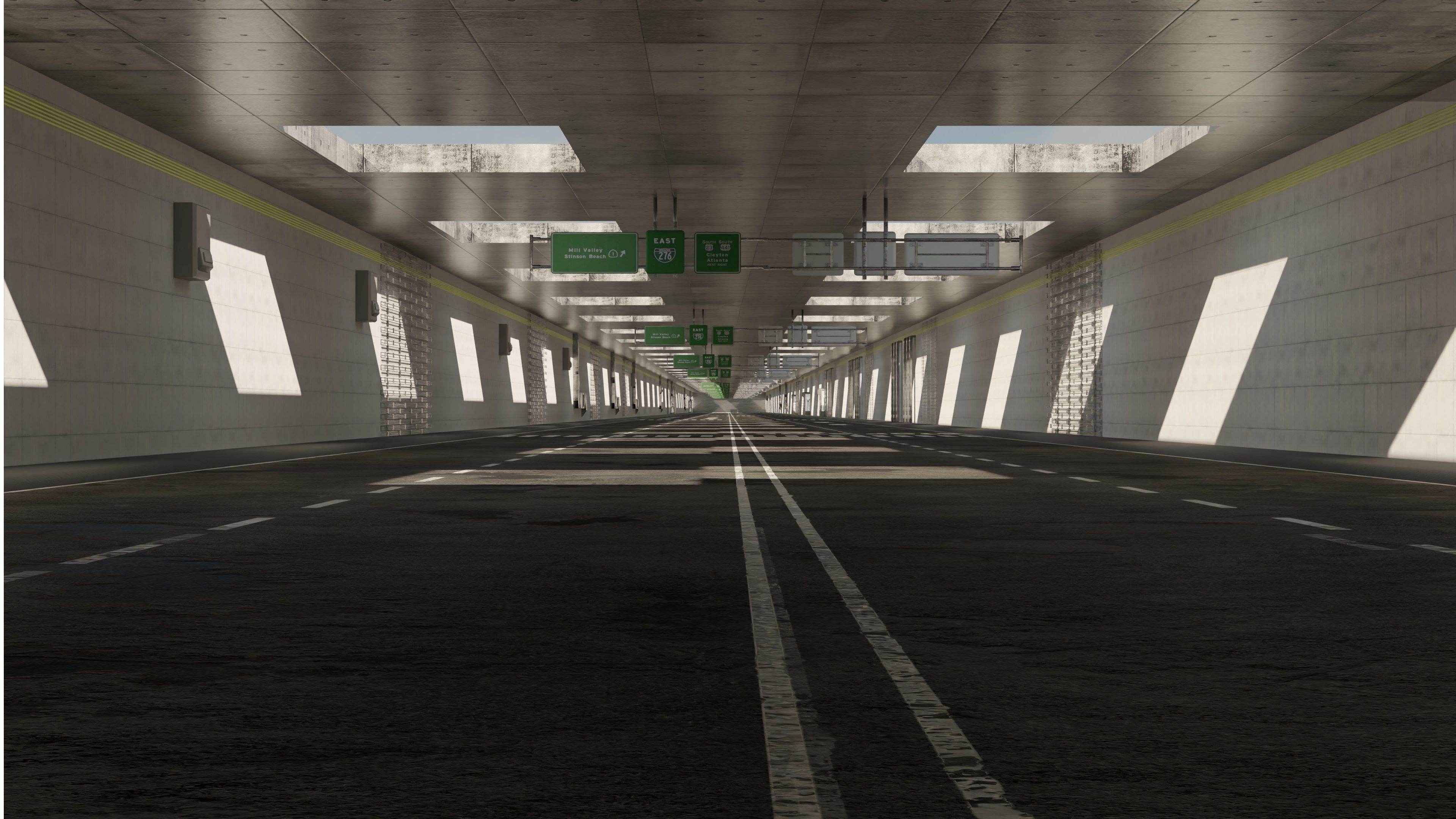 3D Hybrid Tunnel  Without the car 3D model_5