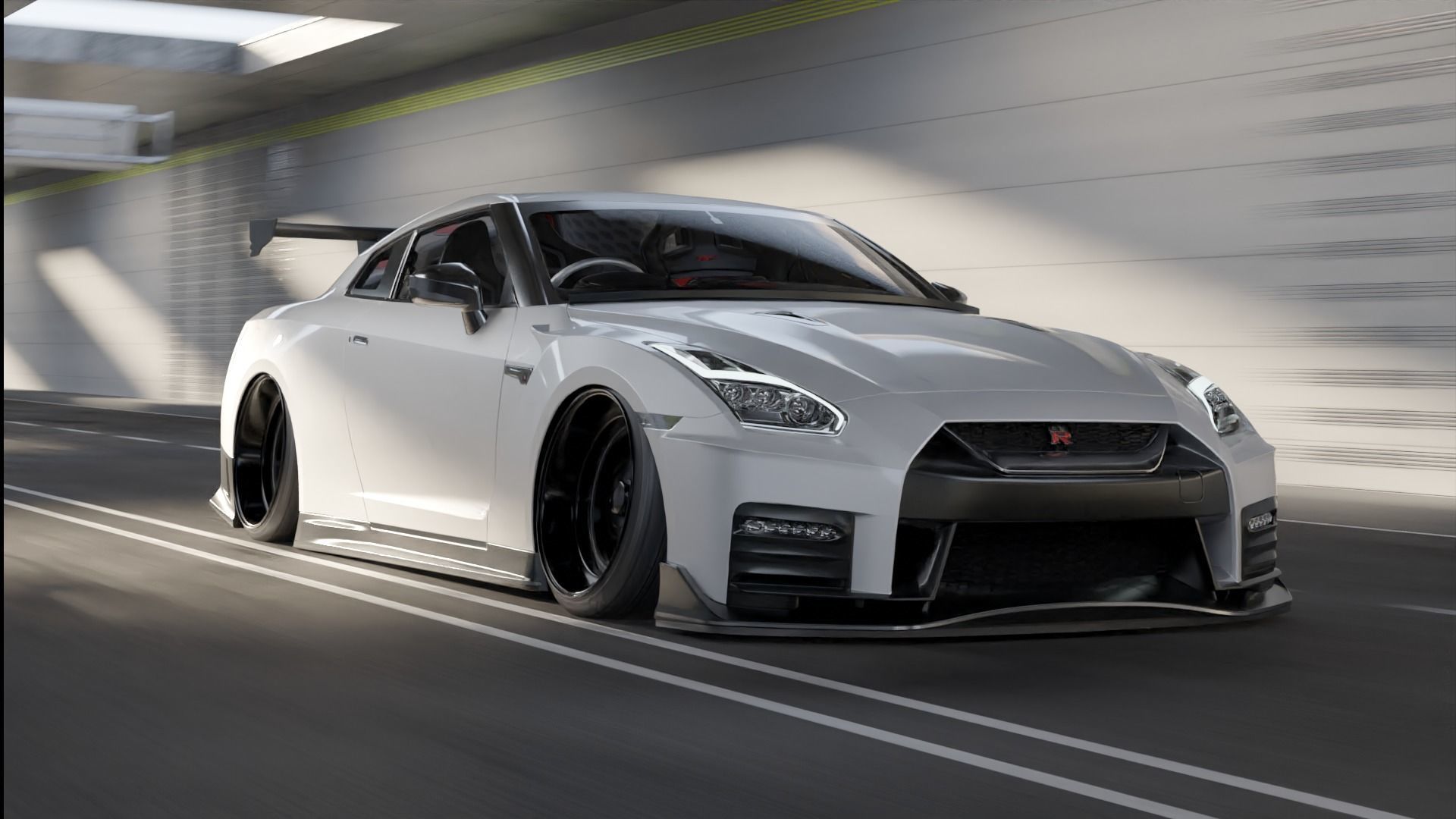 3D Hybrid Tunnel  Without the car 3D model_1