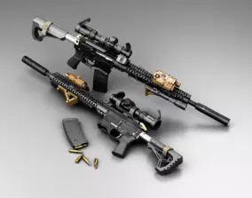 HKG3とM4 AR-15COLTモデルガンセット G&G SR15 E3 MOD2 Carbine M-LOK | エアガン・ミリタリー