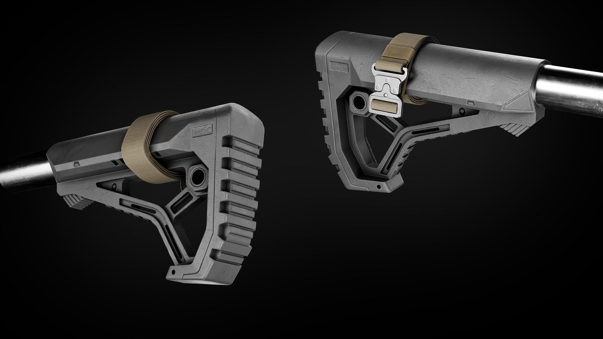 Custom Modular Assault Rifle AR-15  Low-poly 3D model_12