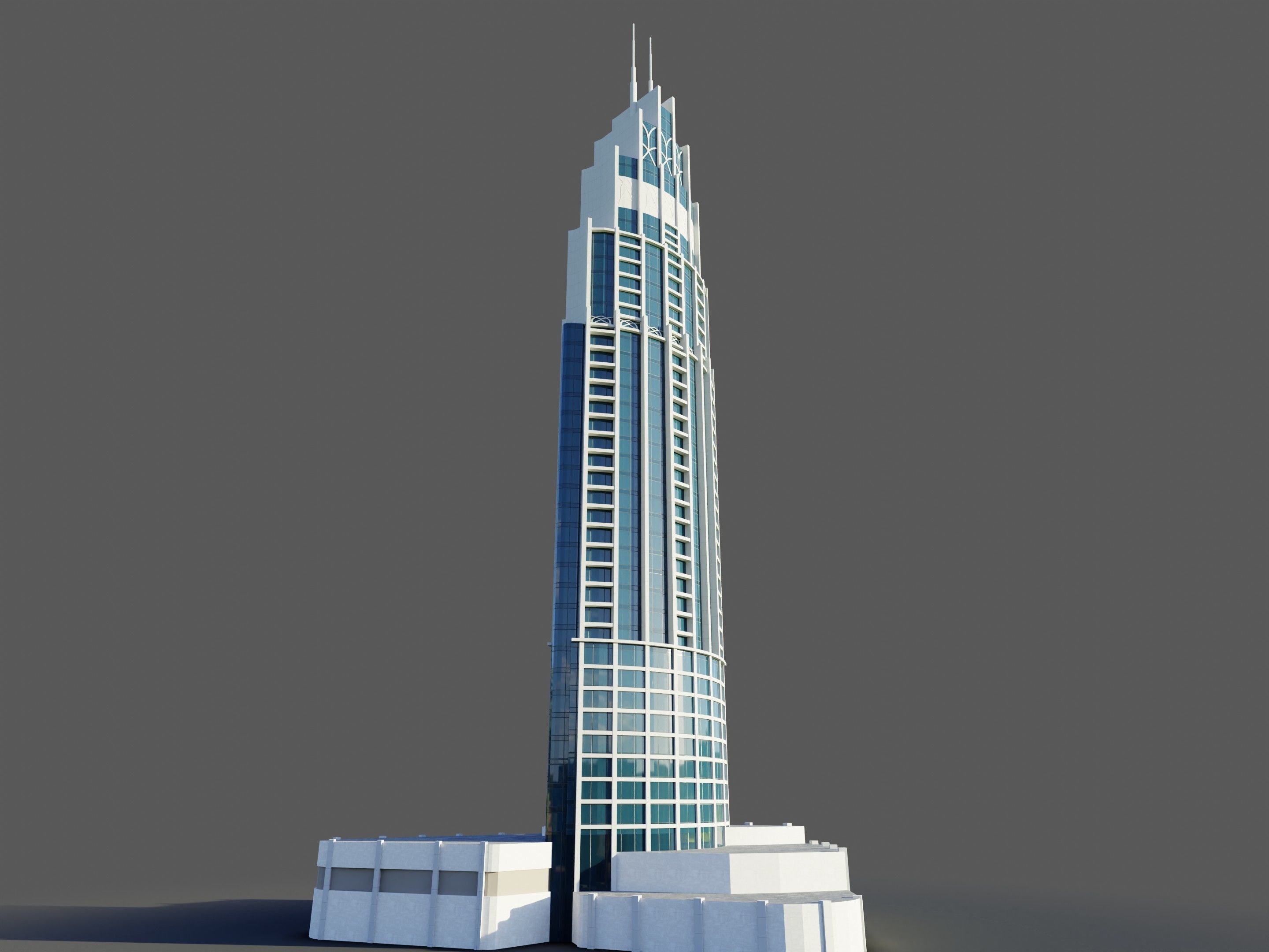 address boulevard 1 - Dubai 3D model_1