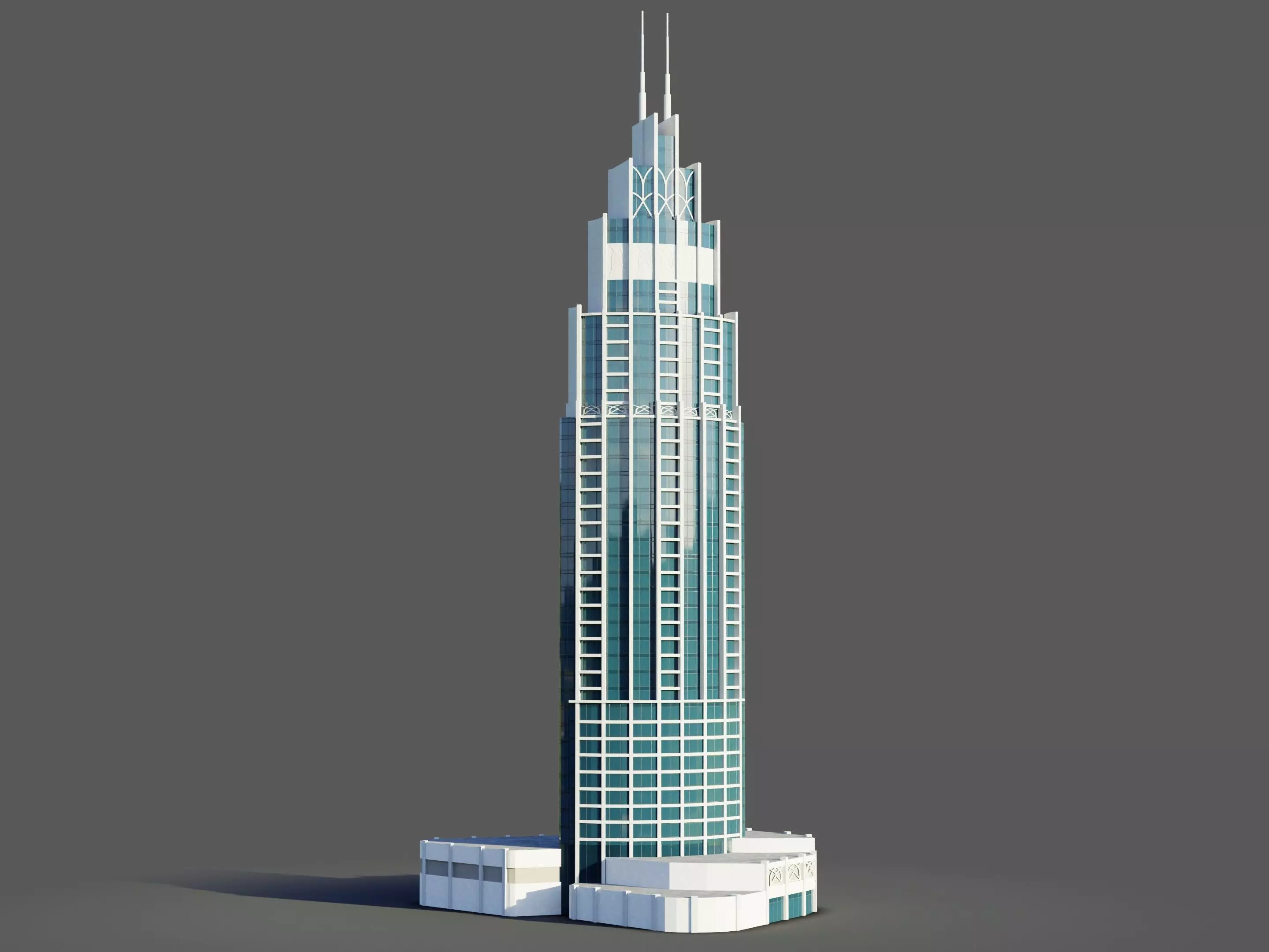 address boulevard 1 - Dubai 3D model_0