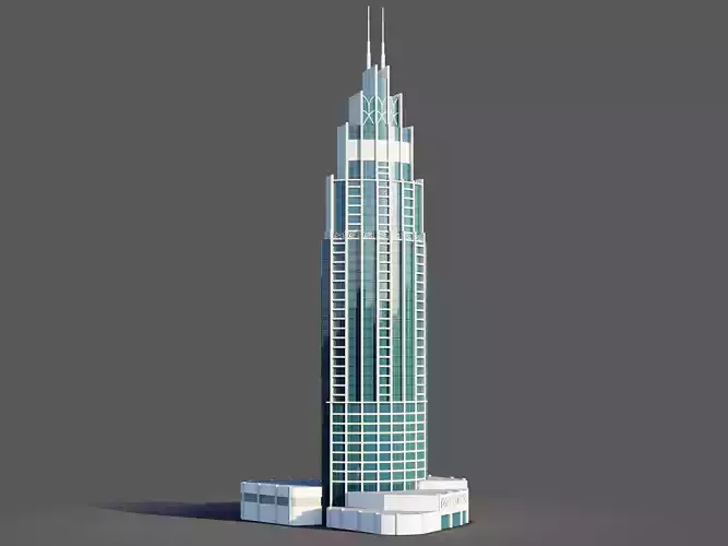 address boulevard 1 - Dubai 3D model