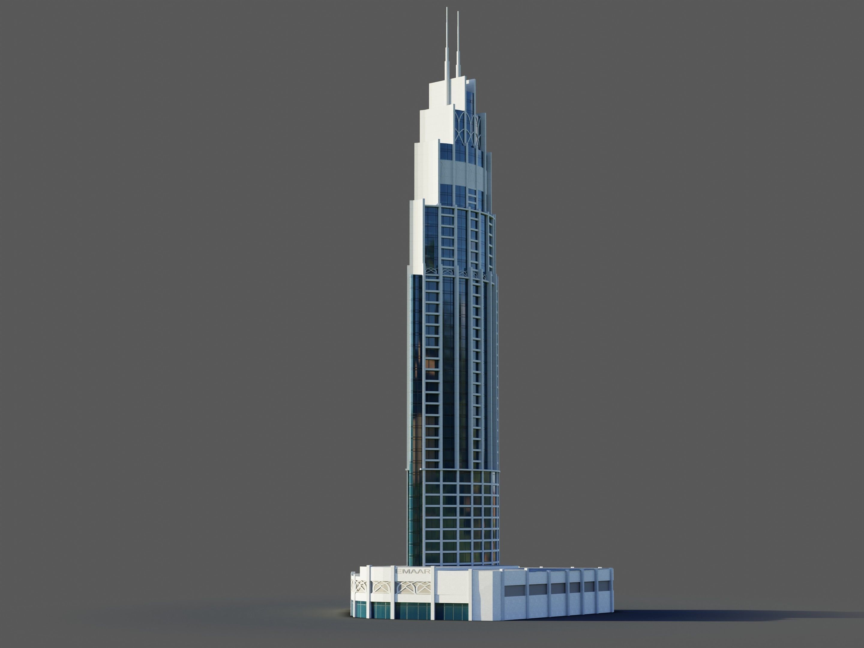 address boulevard 1 - Dubai 3D model_2