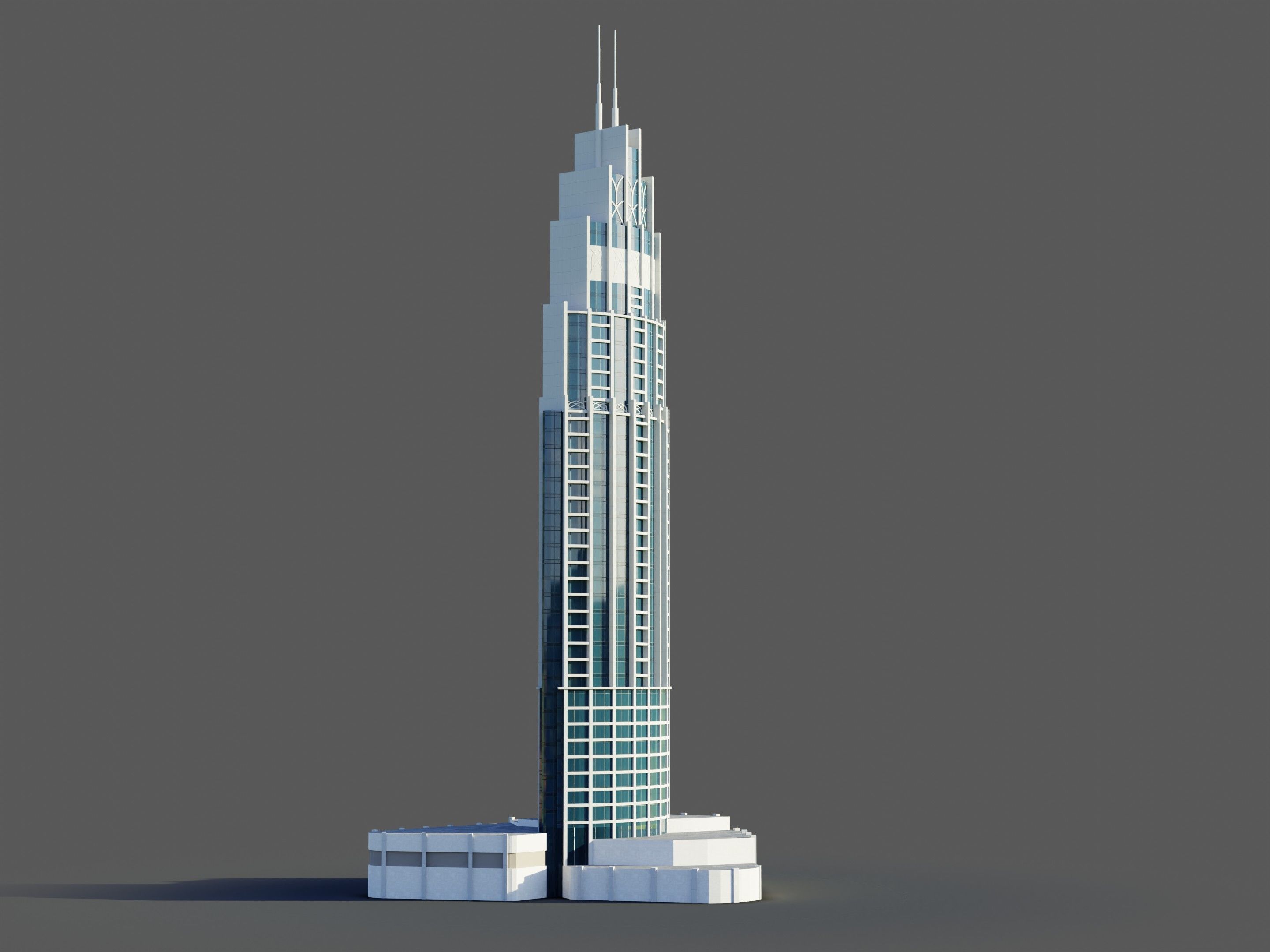 address boulevard 1 - Dubai 3D model_4