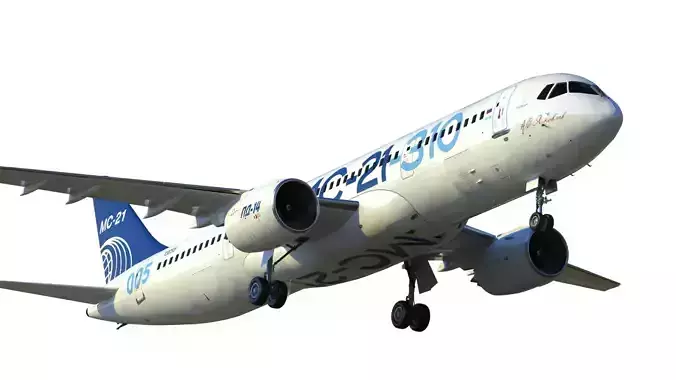 MC-21 airliner 3D model