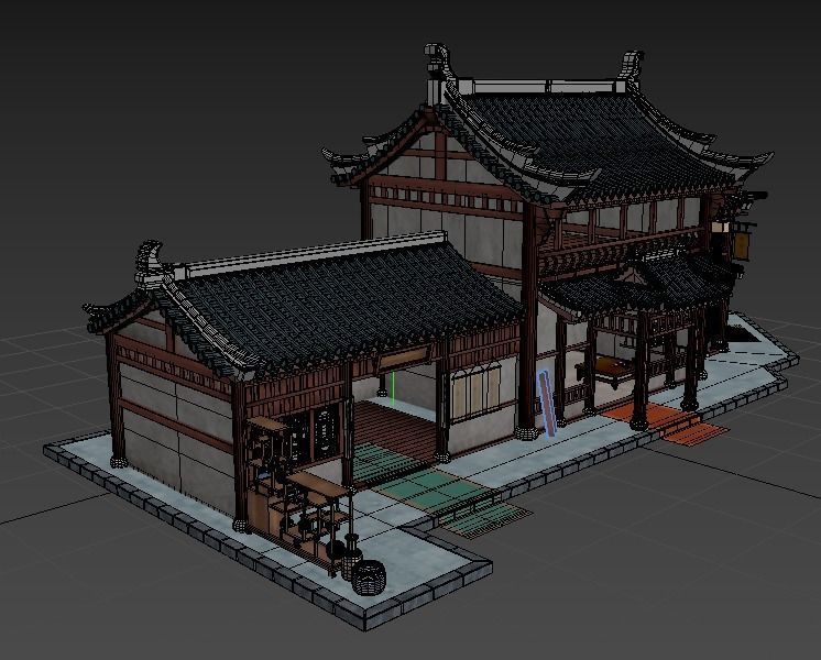 Old houses 3D model_12