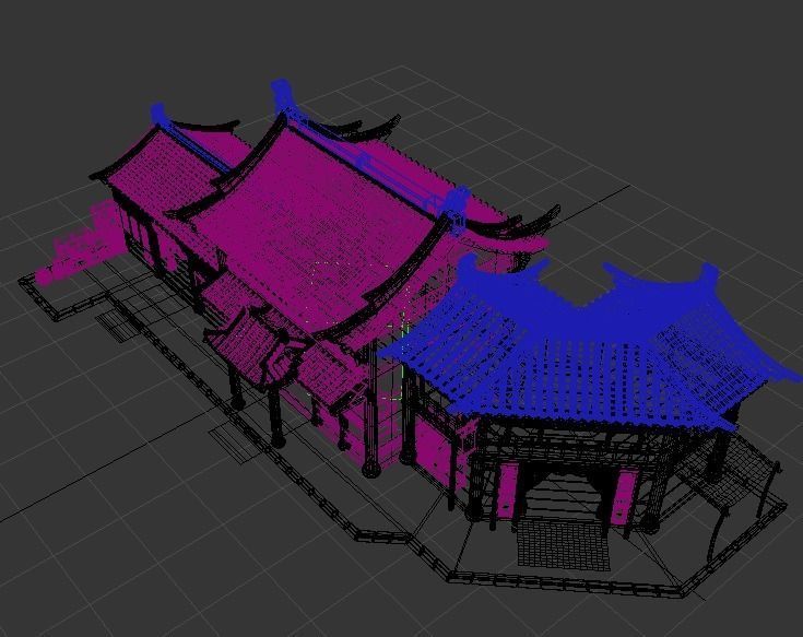 Old houses 3D model_10