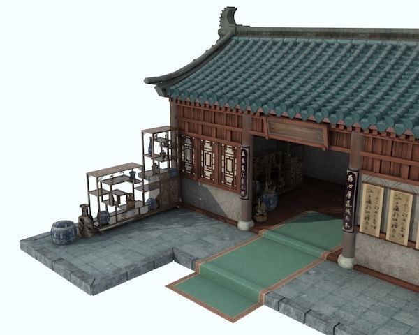 Old houses 3D model_8