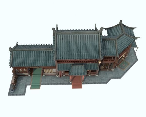 Old houses 3D model_2