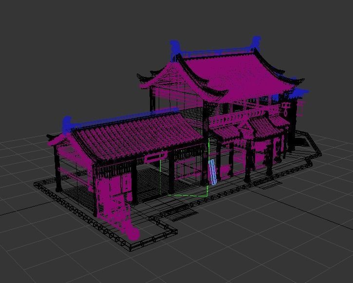 Old houses 3D model_11